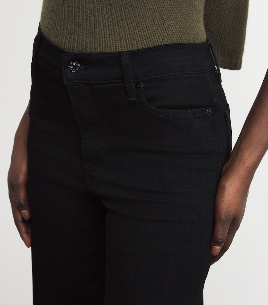 Le Slim Palazzo Wide-Leg Jeans BLACK Image 6