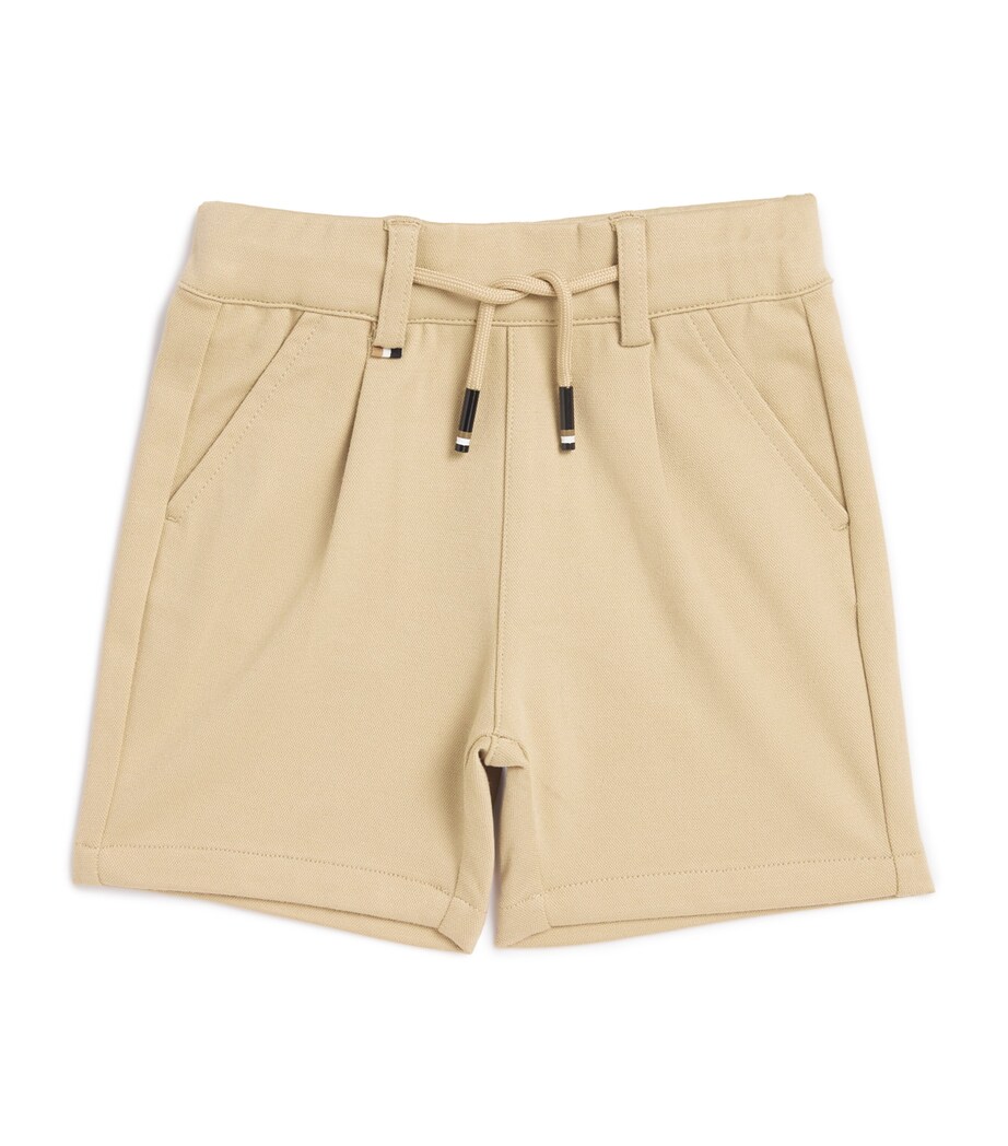 BOSS Kidswear Drawstring Shorts (3-18 Months) Stone Image 1