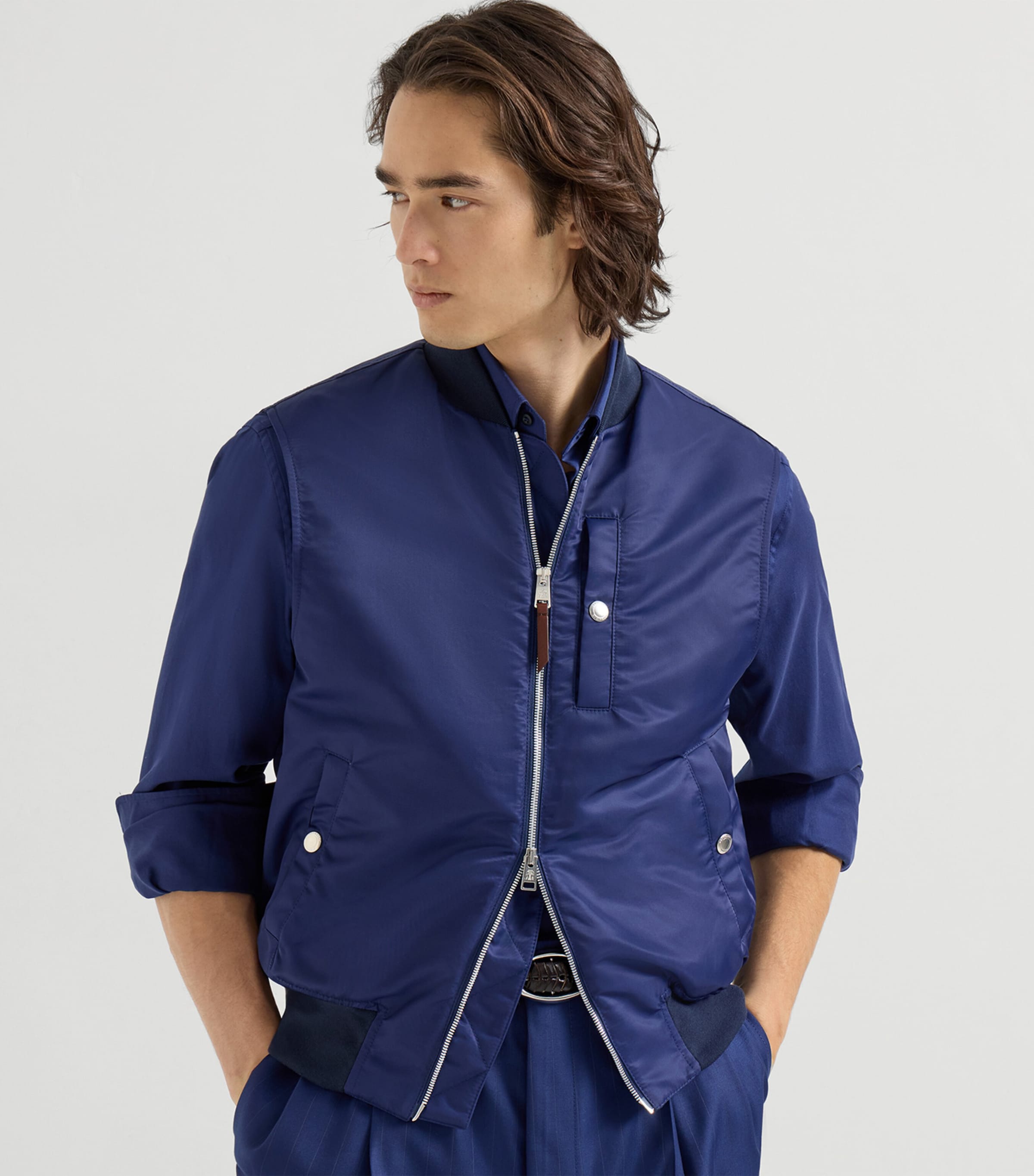 Water-Resistant Satin Techno Gilet CIL51 Image 2