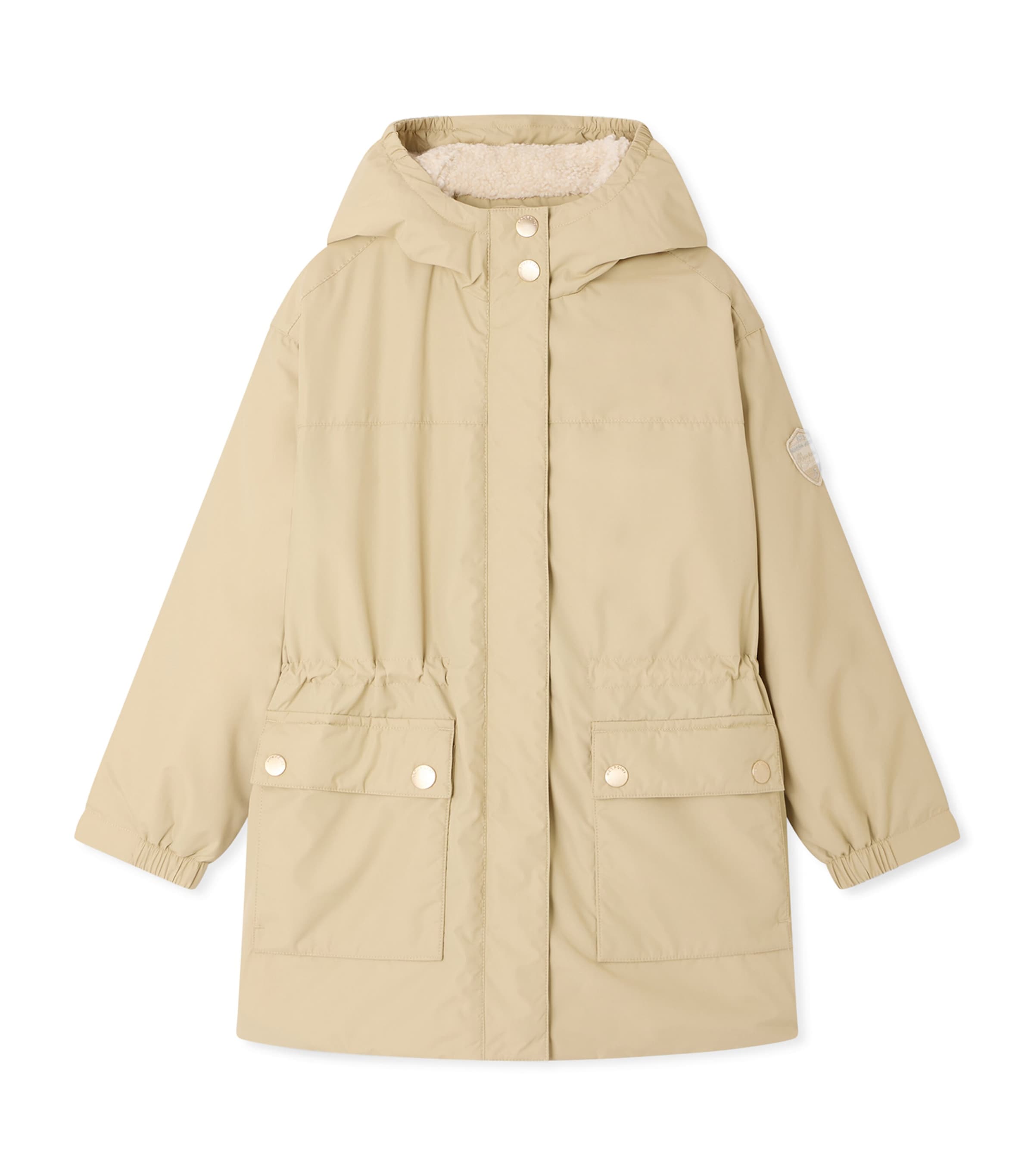Bonpoint Hooded Monica Parka (4-8 Years) Craie Image 1