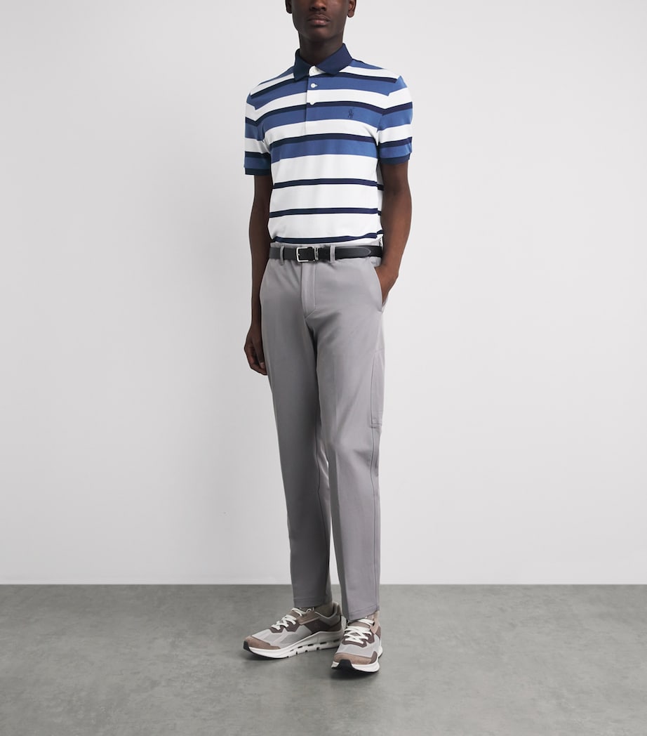 RLX Ralph Lauren Mens Stretch-Cotton Performance Polo Shirt Old Royal Multi Image 2