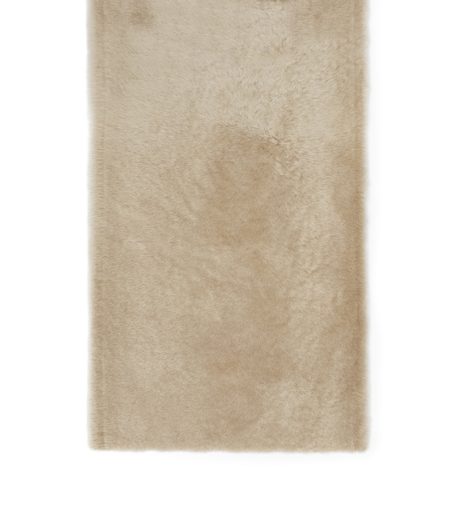 Max Mara Shearling Scarf Beige Image 1