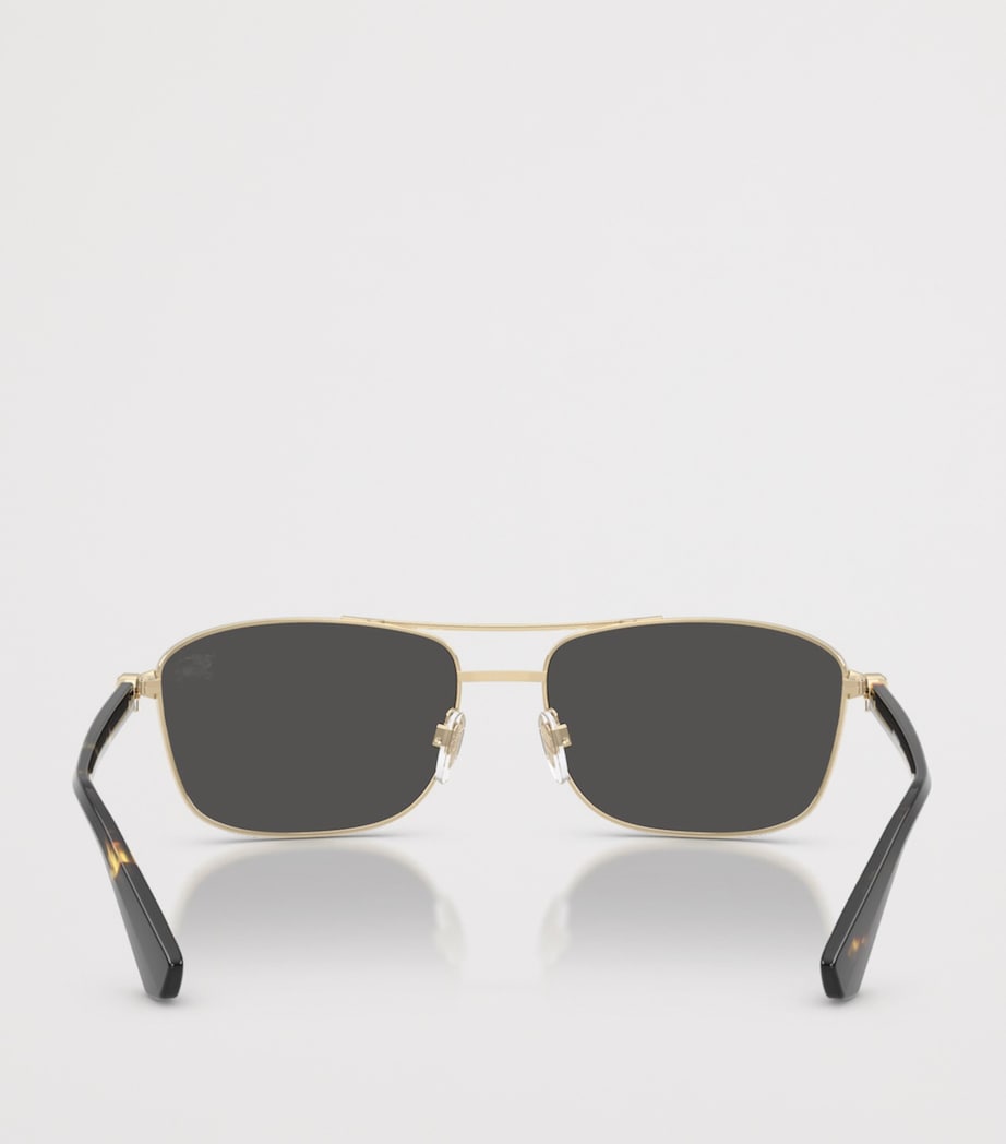 Burberry Metal Pilot Sunglasses Image 4