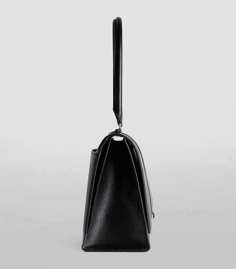 Balenciaga Medium Leather Hourglass Top-Handle Bag Image 8