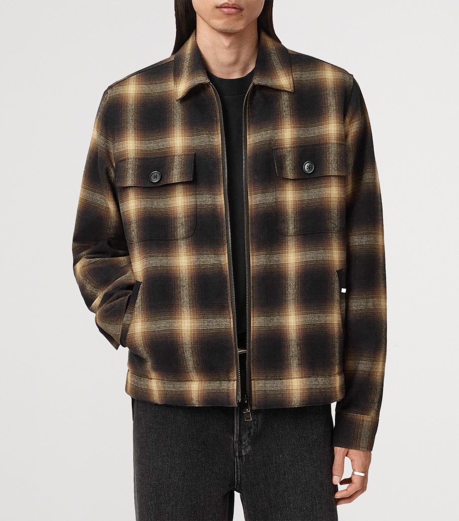 Organic Cotton Check Mathers Jacket TRAIL BROWN Image 4