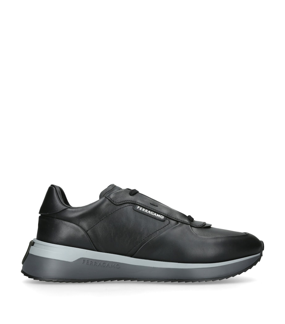 Leather Low-Top Sneakers BLK/OTHER Image 1