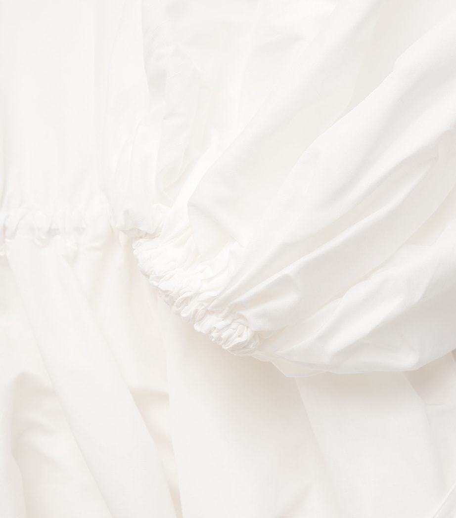 Palmer//Harding Womens Sonnet Midi Dress White Linen Blend Image 6