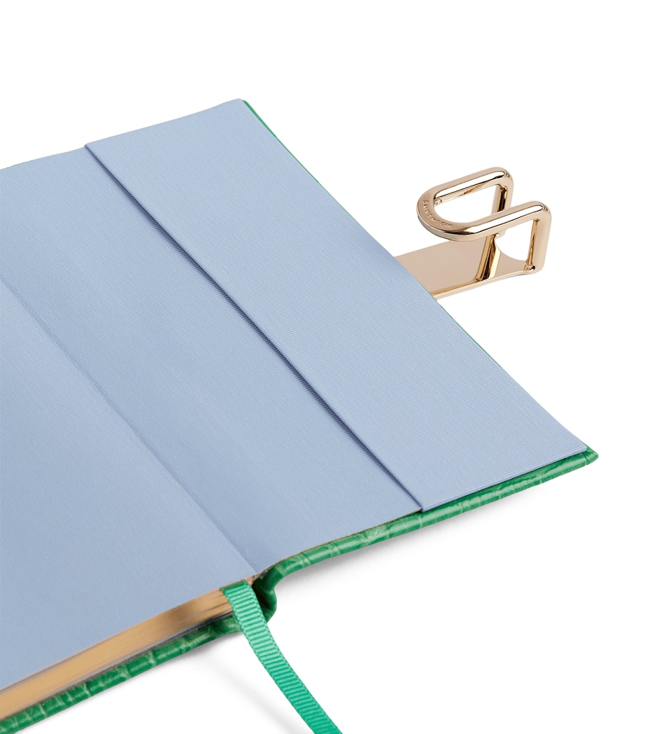 Smythson Leather Panama Weekly Diary 2027 Jade Image 4