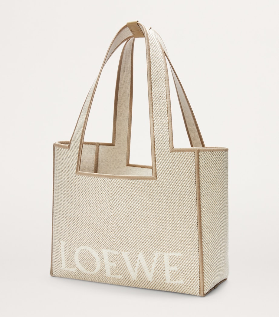 Medium Canvas Font Tote Bag ECRU Image 2