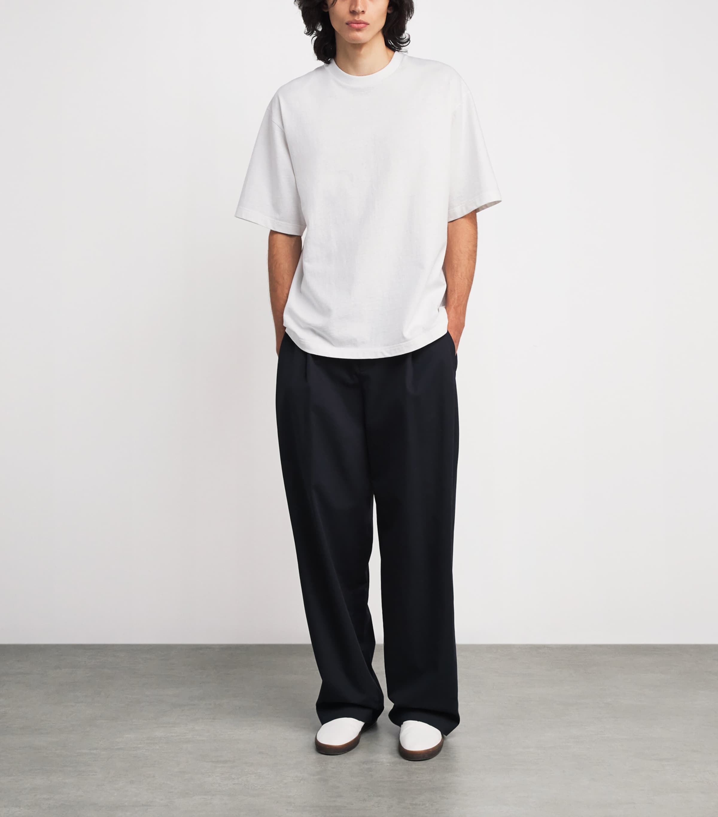 The Row Mens Steven Cotton T-Shirt White Image 2
