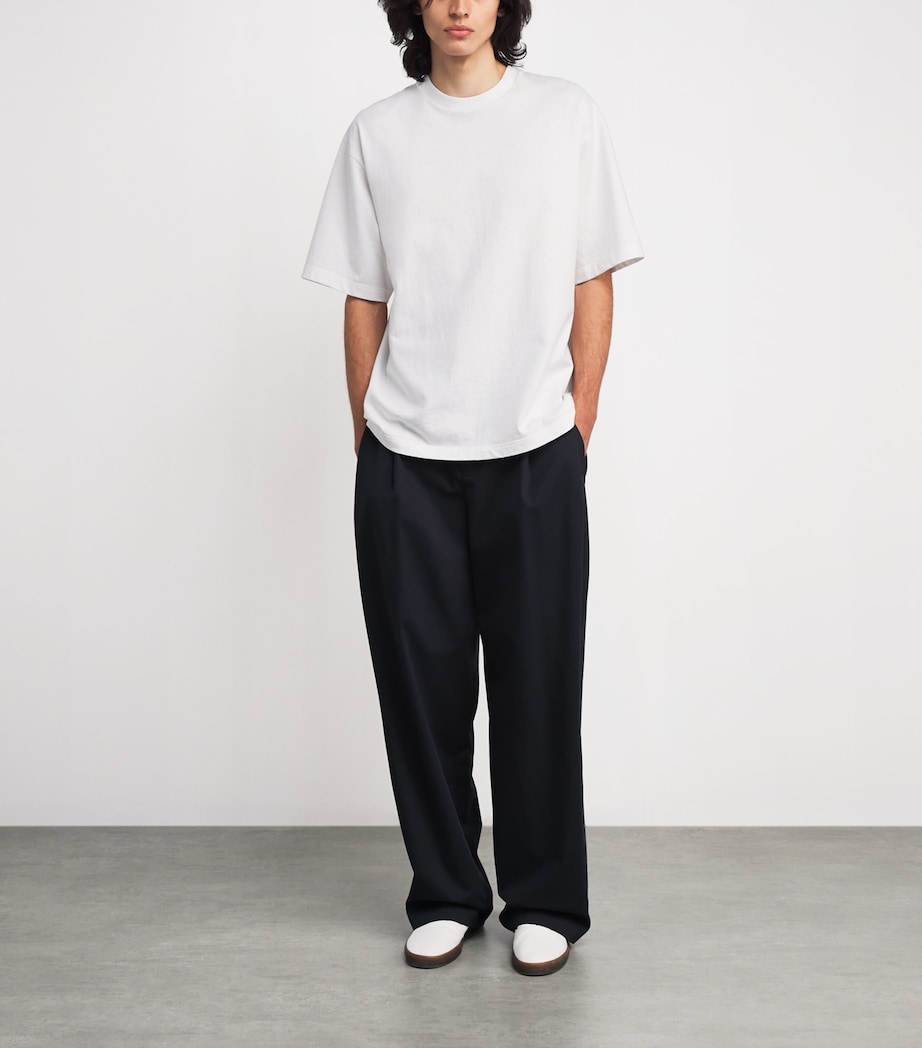 The Row Mens Steven Cotton T-Shirt White Image 2