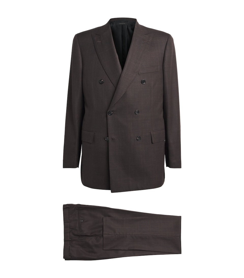 Brioni Wool Check 2-Piece Suit