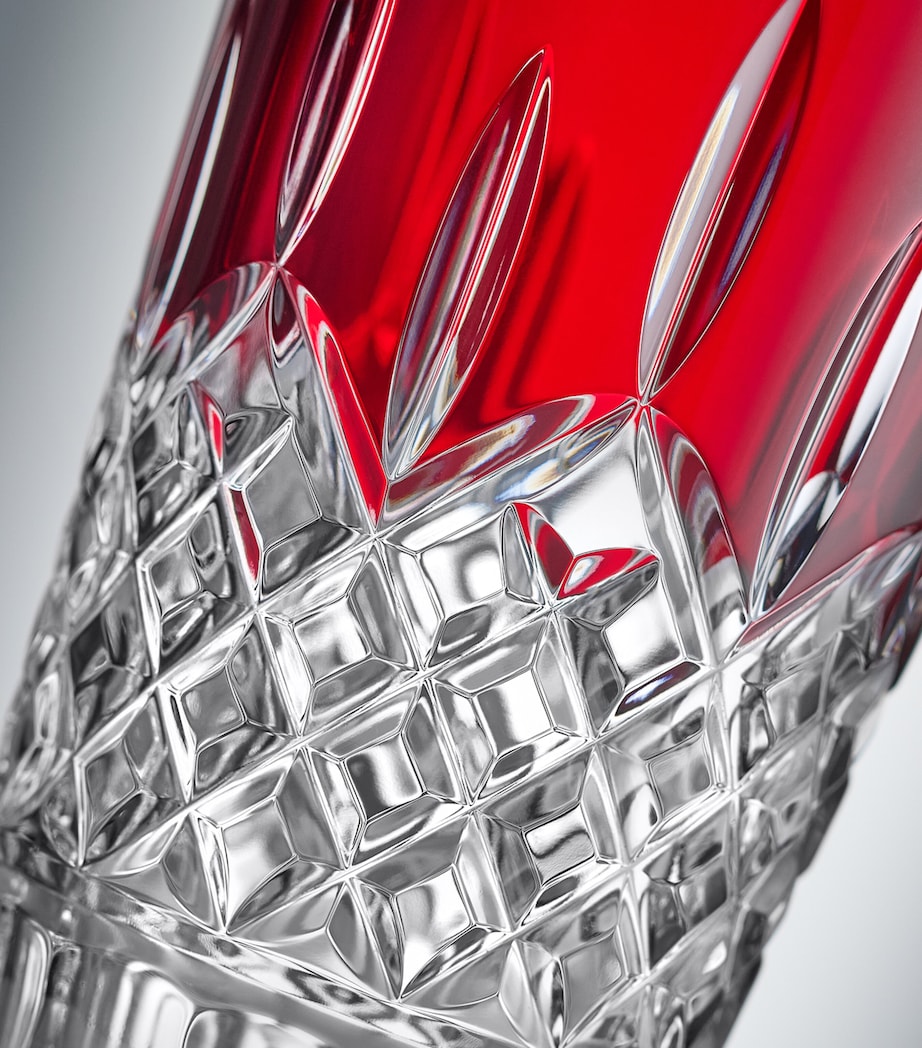 Crystal Lismore Red Vase (25cm) RED Image 4