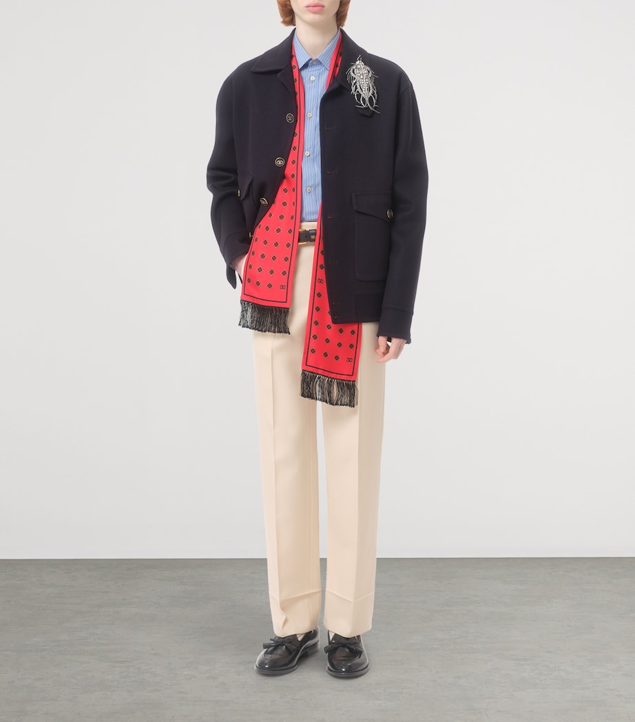 Wool Straight-Leg Trousers 581 Image 5