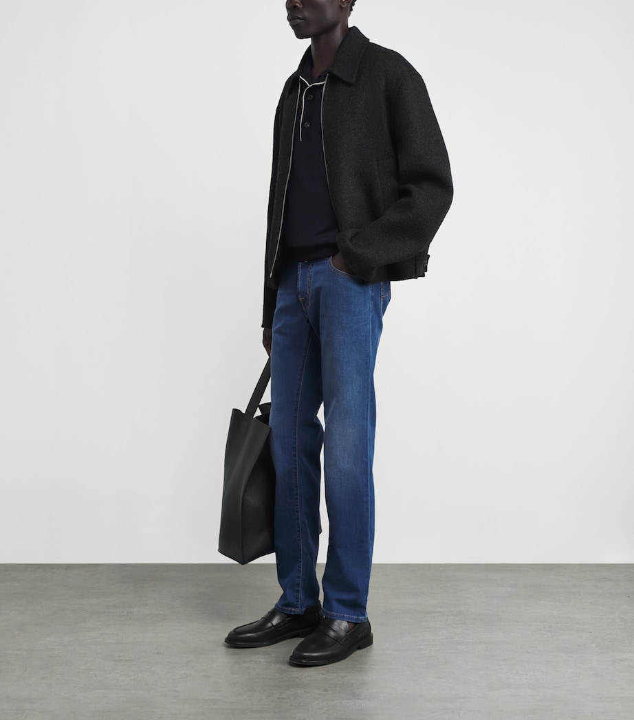 JACOB COHËN Mens Nick Slim Jeans Medium Blue Image 2