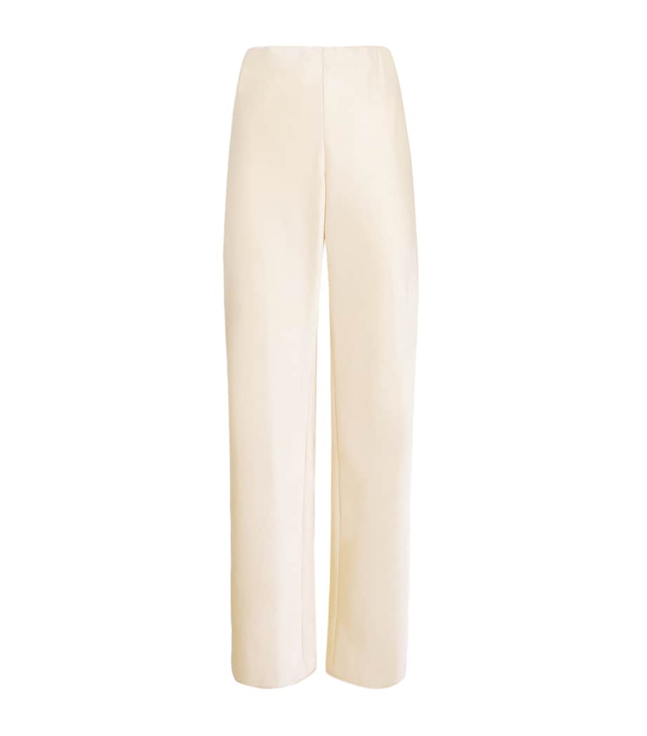 Satin Straight Trousers 115BON-BONA Image 1
