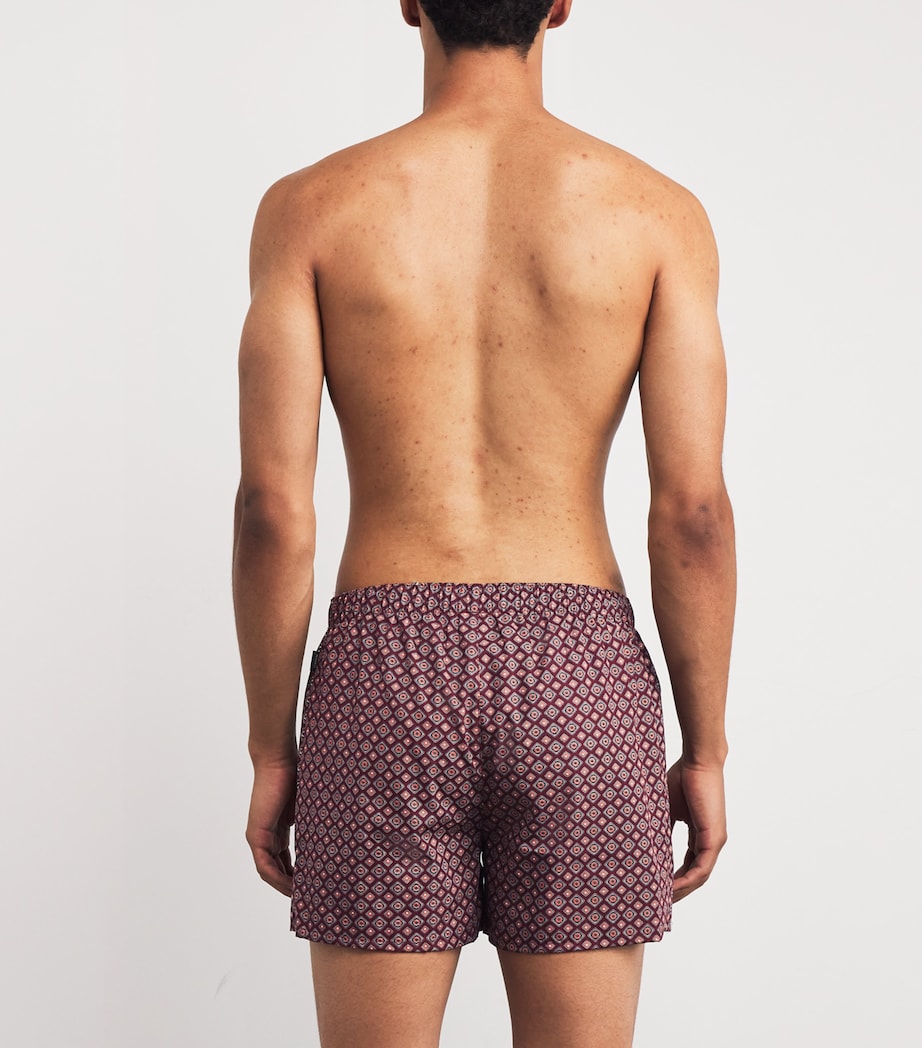 Cotton Fancy Boxer Shorts 3036 RED GEMS PRINT Image 3