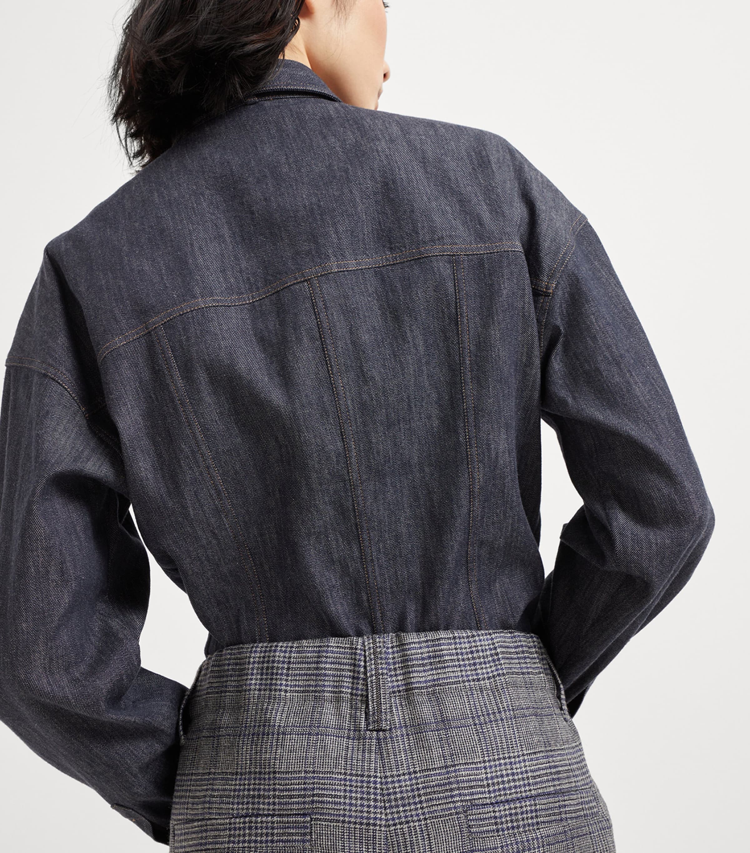 Virgin Wool Prince of Wales Check Trousers C4227 Image 5