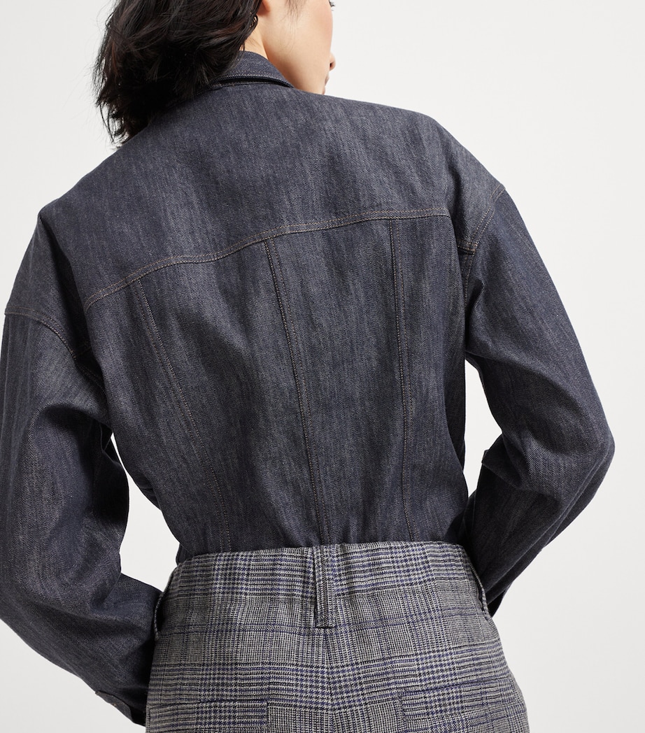 Virgin Wool Prince of Wales Check Trousers C4227 Image 5