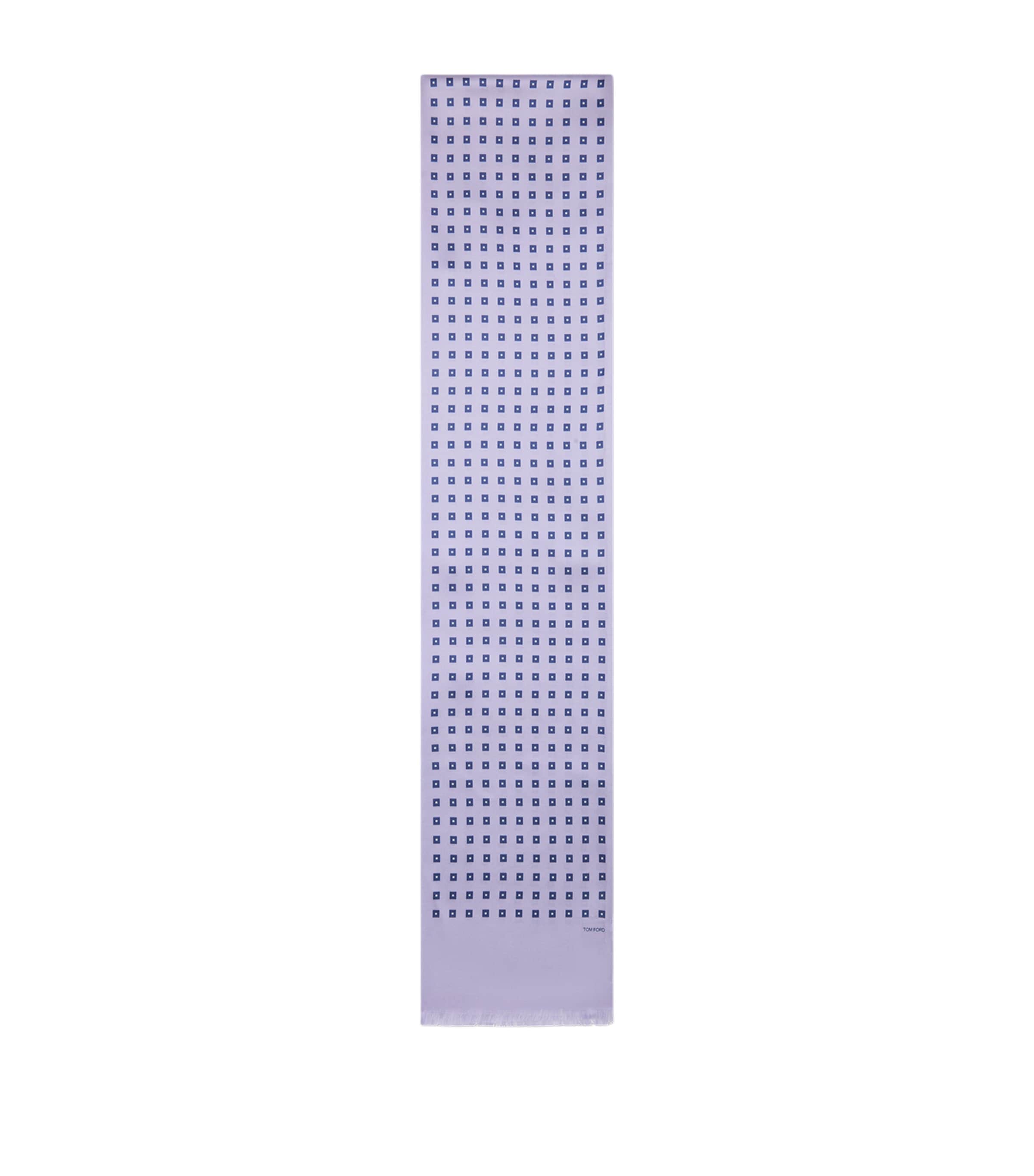 TOM FORD Mulberry Silk Printed Scarf Par Image 1