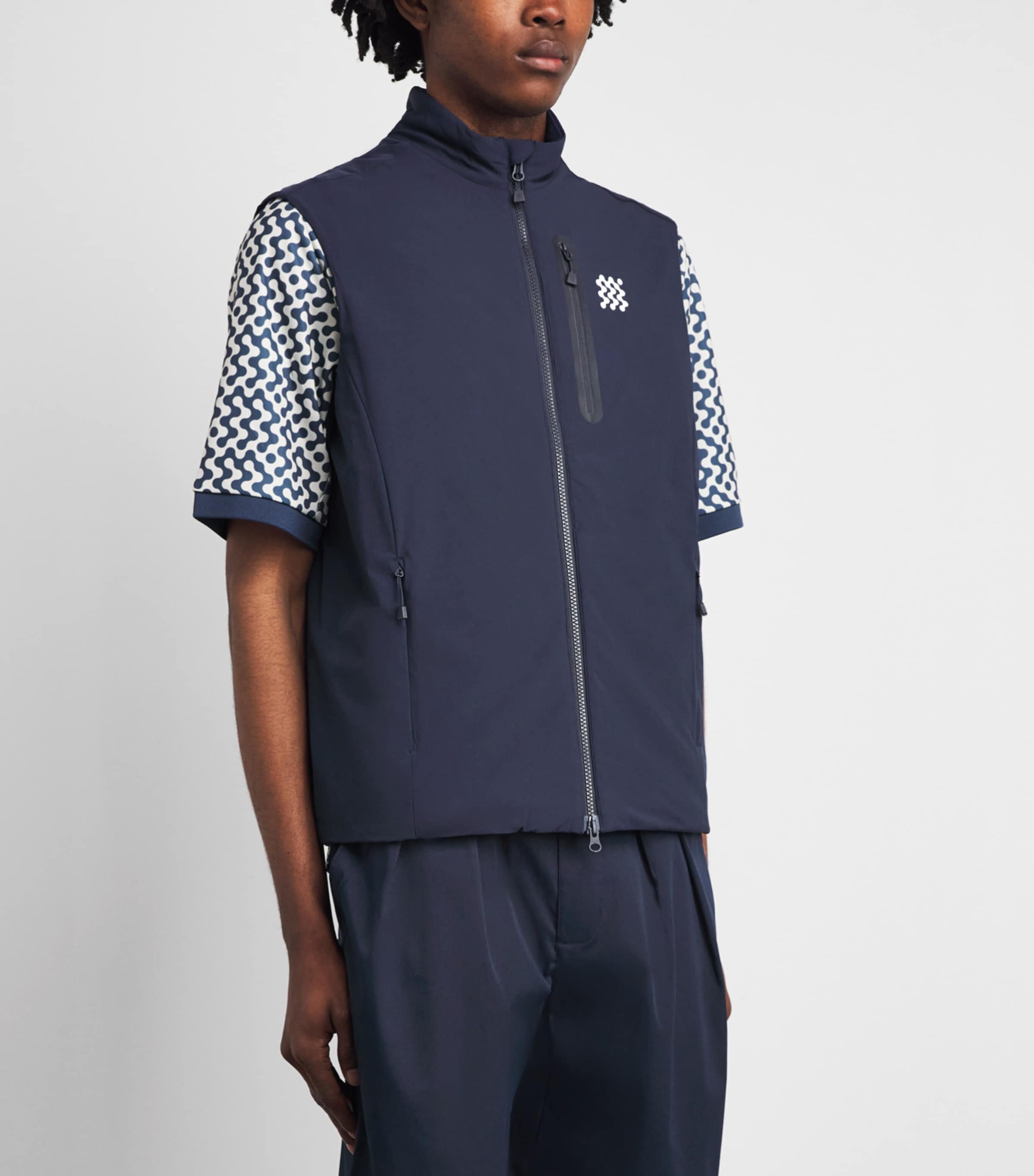 Manors Mens Insulated Course 2.0 Gilet Midnight Image 4