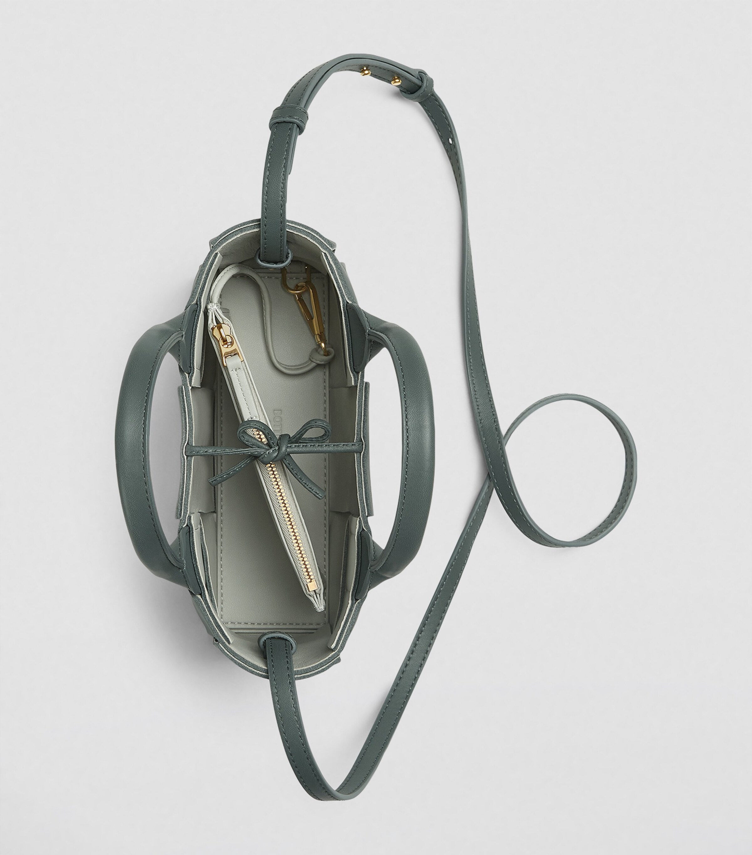 Bottega Veneta Grey Candy Leather Arco Tote Bag | Harrods US