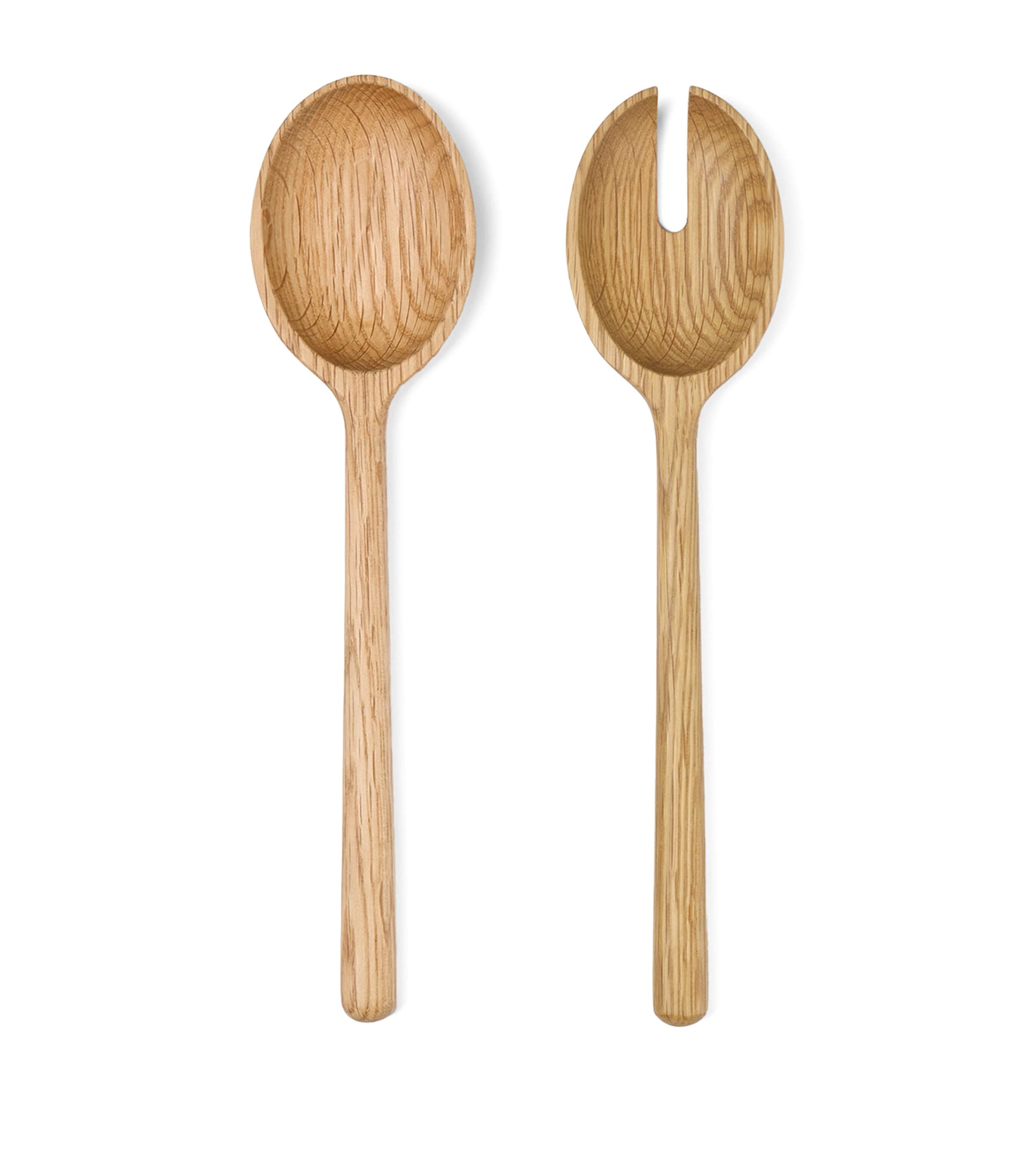 The Conran Shop Set of 2 Oak Istria Salad Servers Oak Image 1