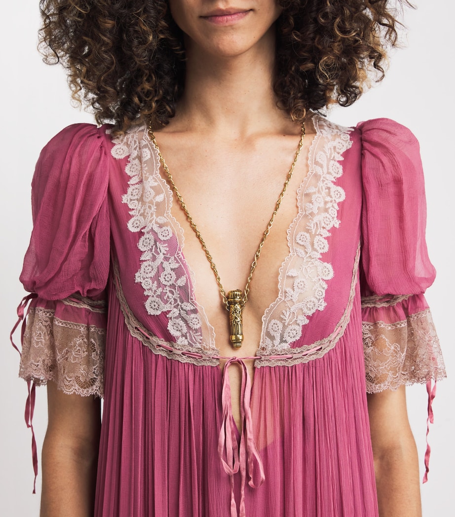 Victorian Pendant Necklace VINTAGE GOLD Image 2