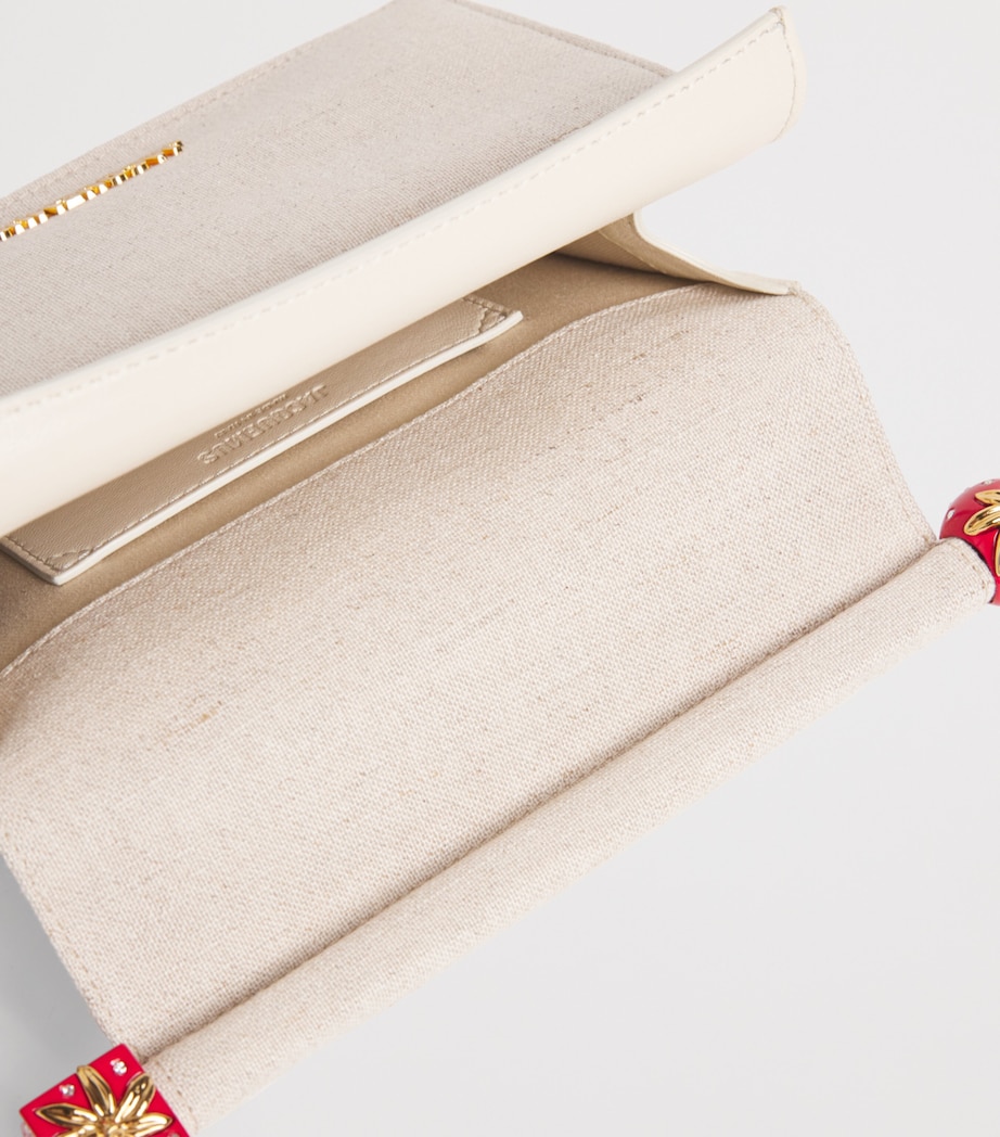 Small Canvas Rond Carré Clutch Bag 140 LIGHT GREIGE Image 4