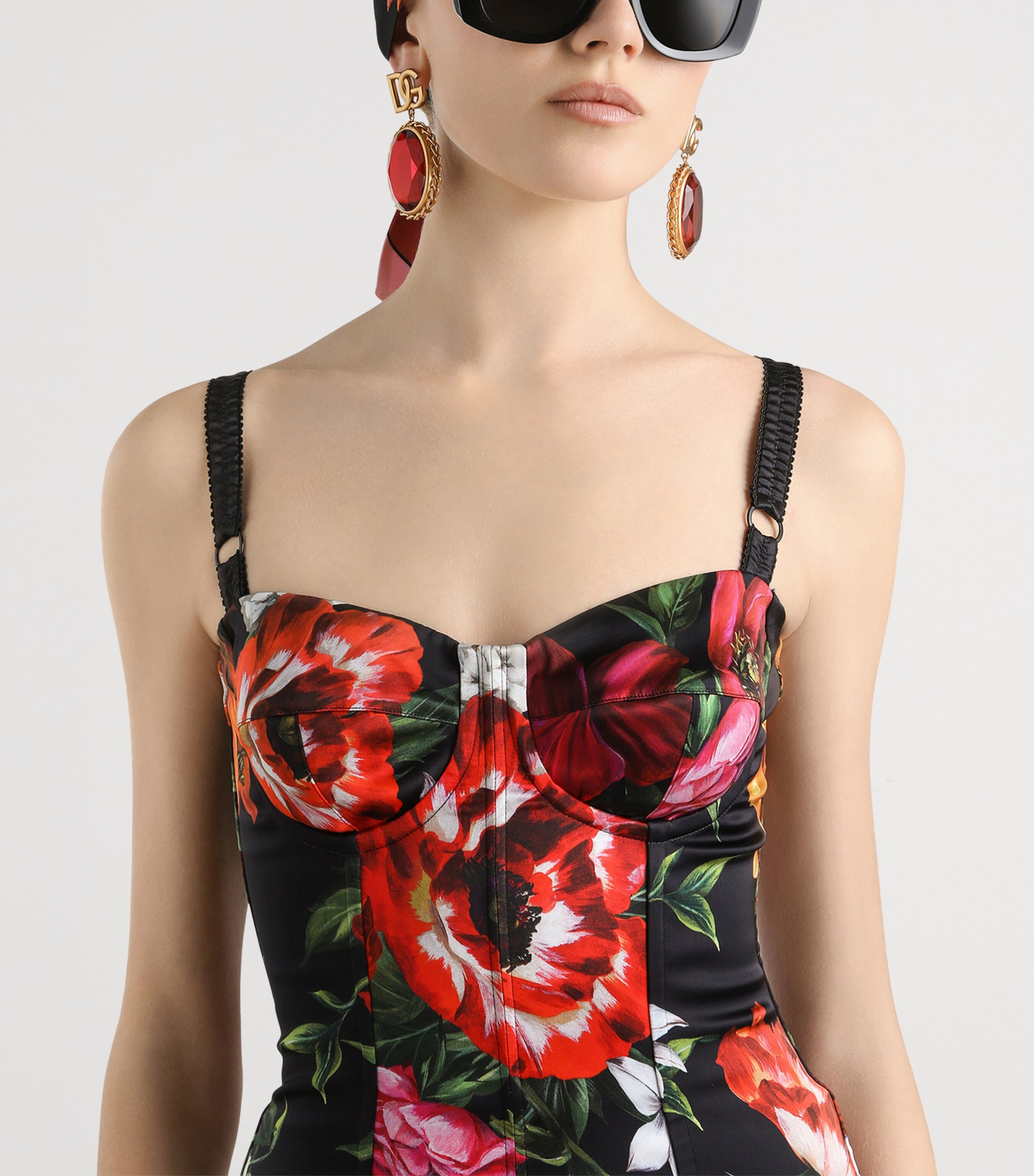 Floral Print Midi Dress HN5PB-ANEMONI GIGLI Image 4