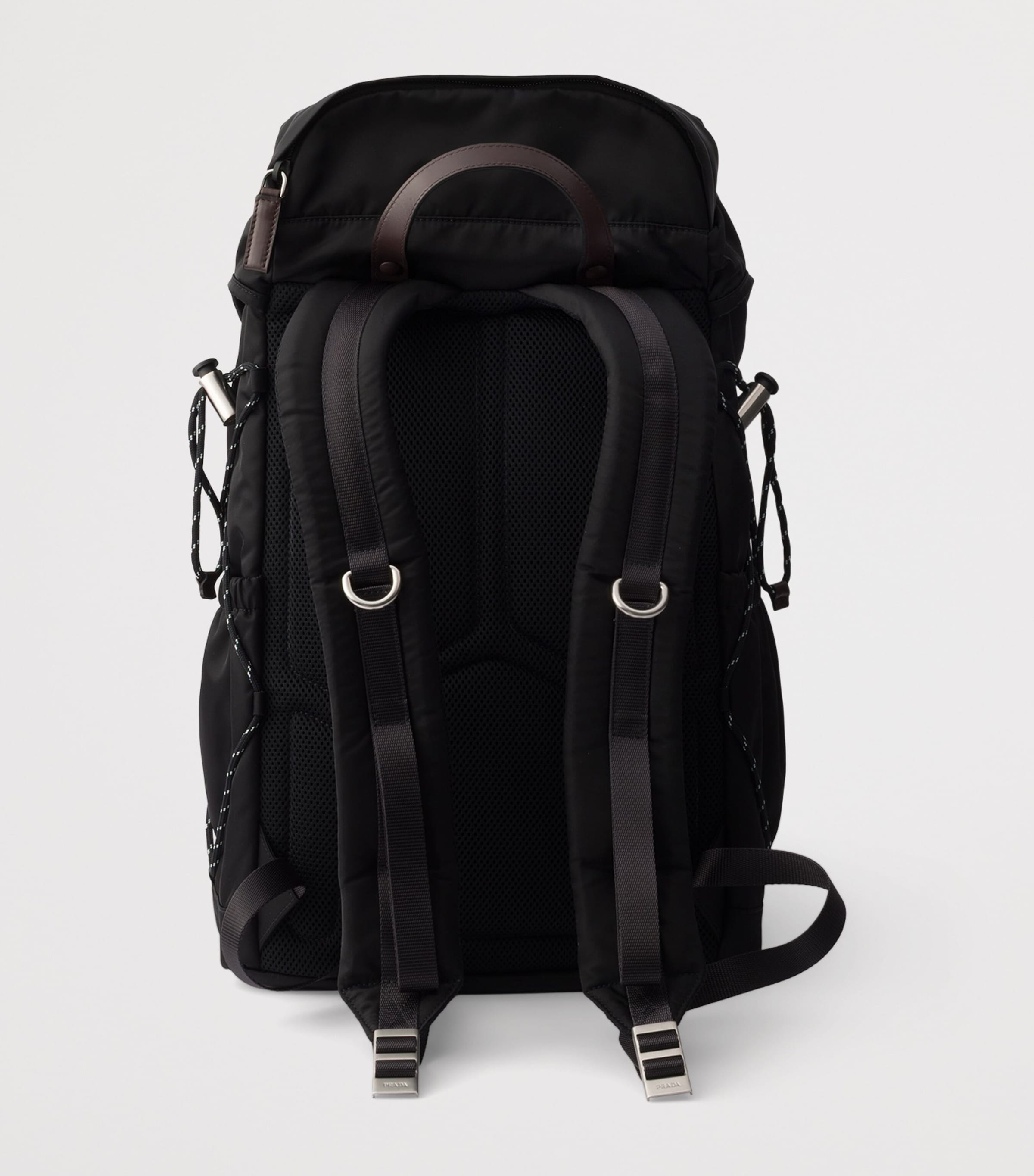 Prada Re-Nylon and Leather Backpack Image 4