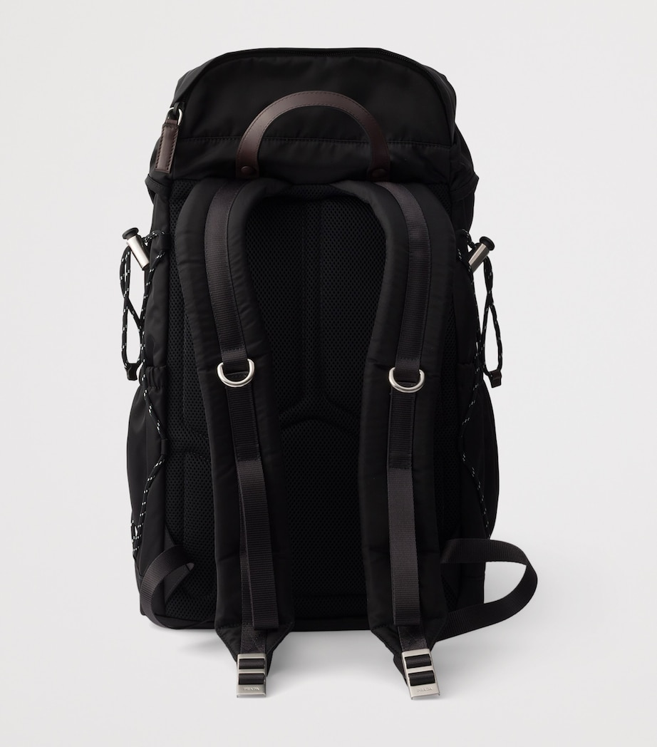Re-Nylon and Leather Backpack F0002 Image 4