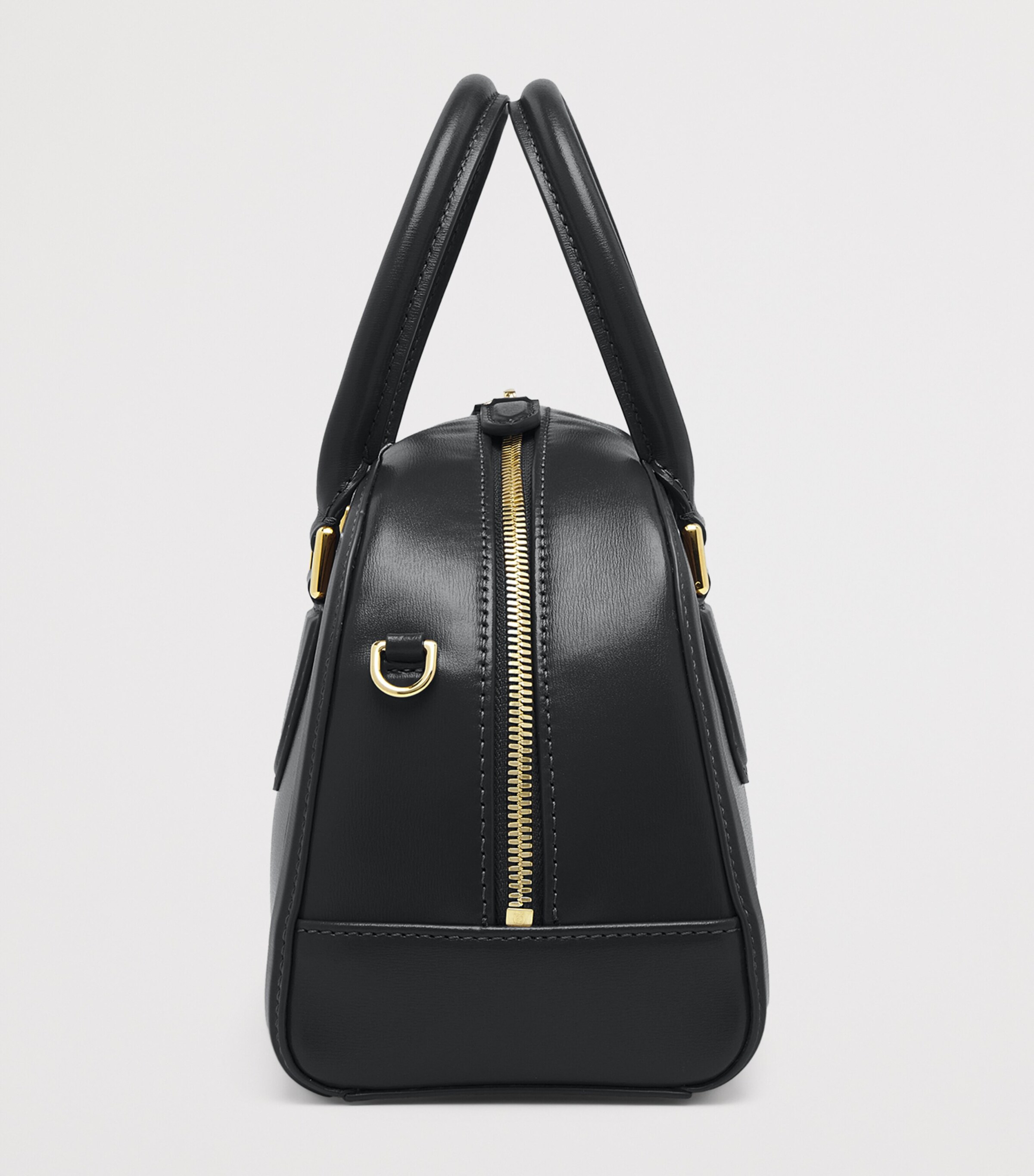 McQueen Small Leather Birdee Boston Cross-Body Bag Image 4