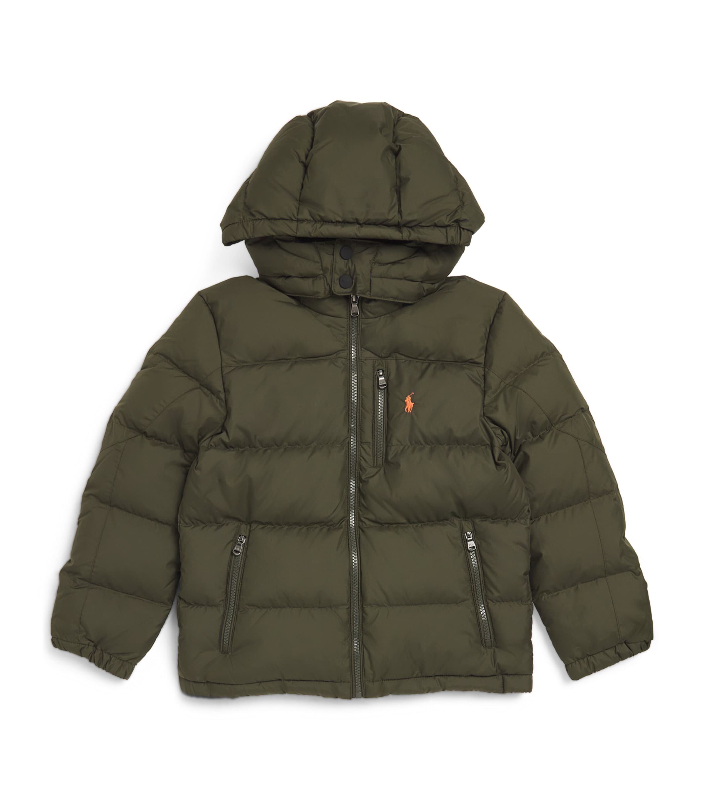 RALPH LAUREN DOWN LOGO PUFFER JACKET 