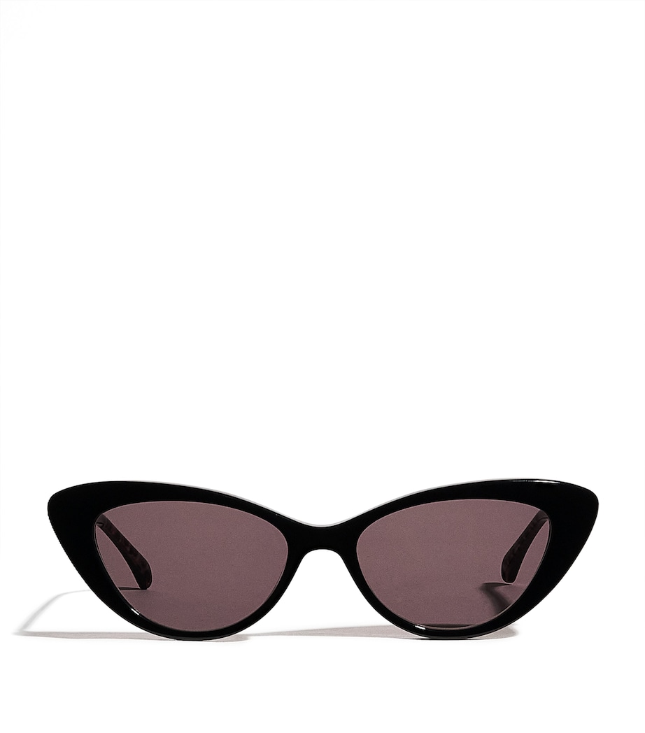 Acetate Cat Eye Sunglasses BLACK Image 1