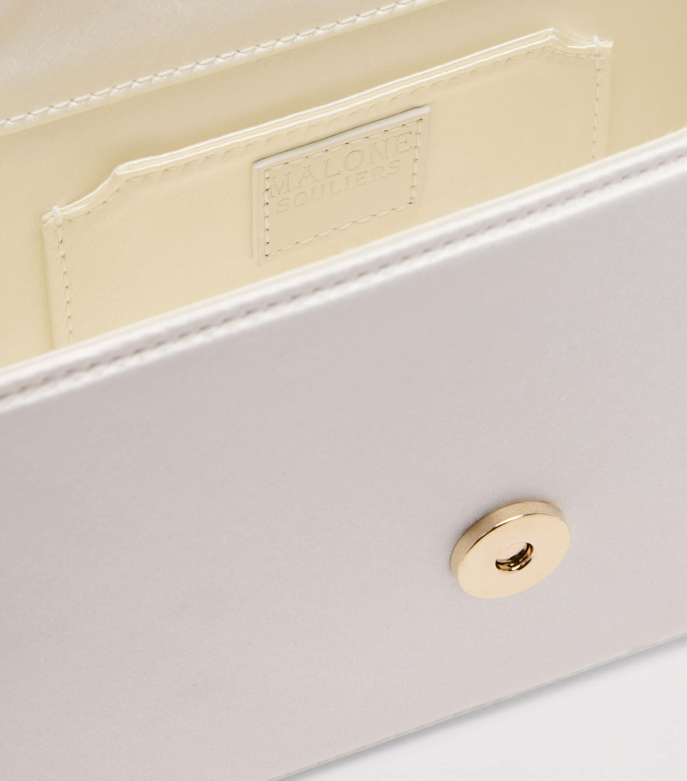 Malone Souliers Mini Satin Audrey Top-Handle Bag Ivory Image 6