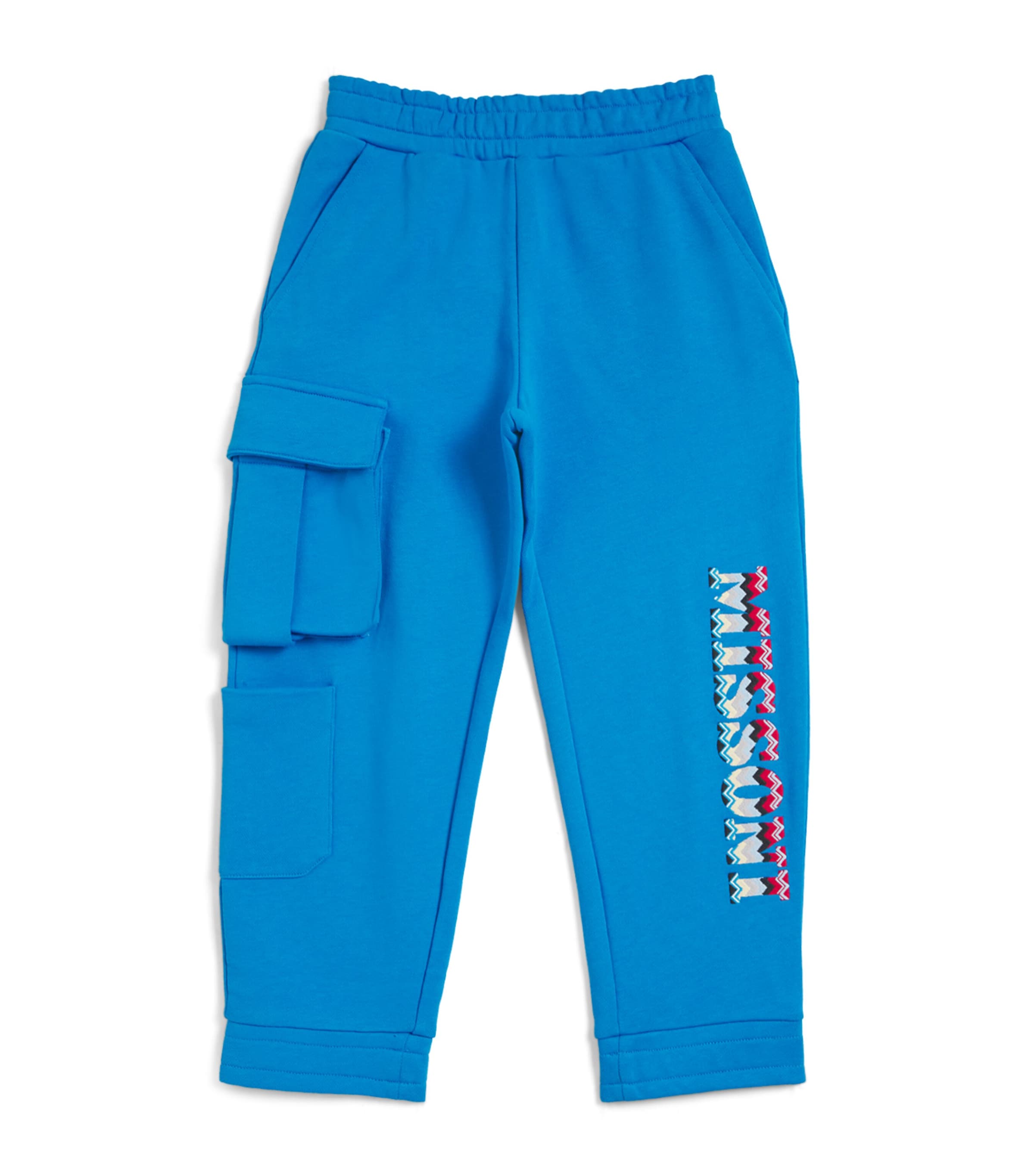Missoni Cotton Logo Sweatpants (4-10 Years) In Blue