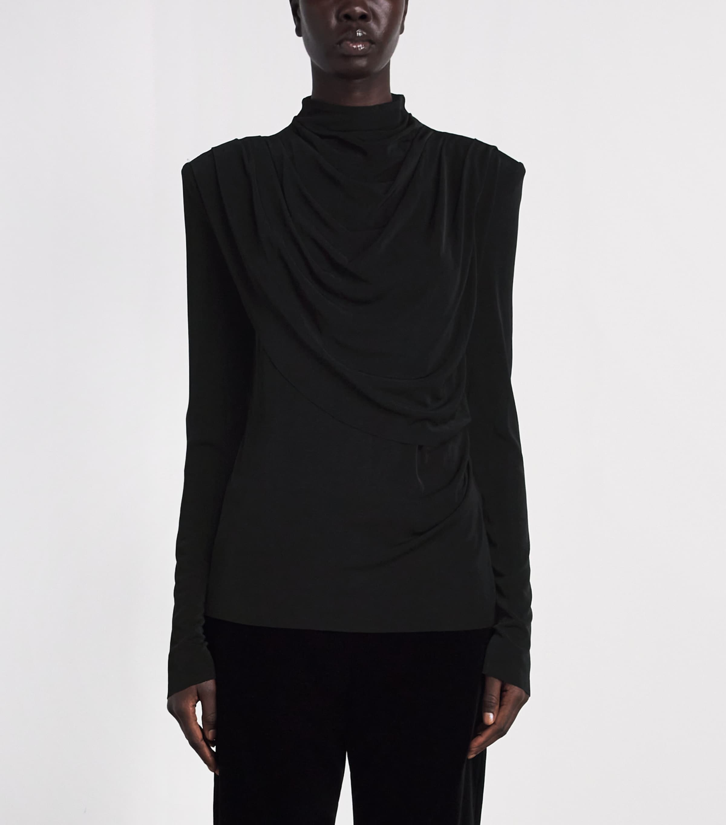 CAMILLA AND MARC Womens Long-Sleeve Katerina Top Dblk Black Image 4