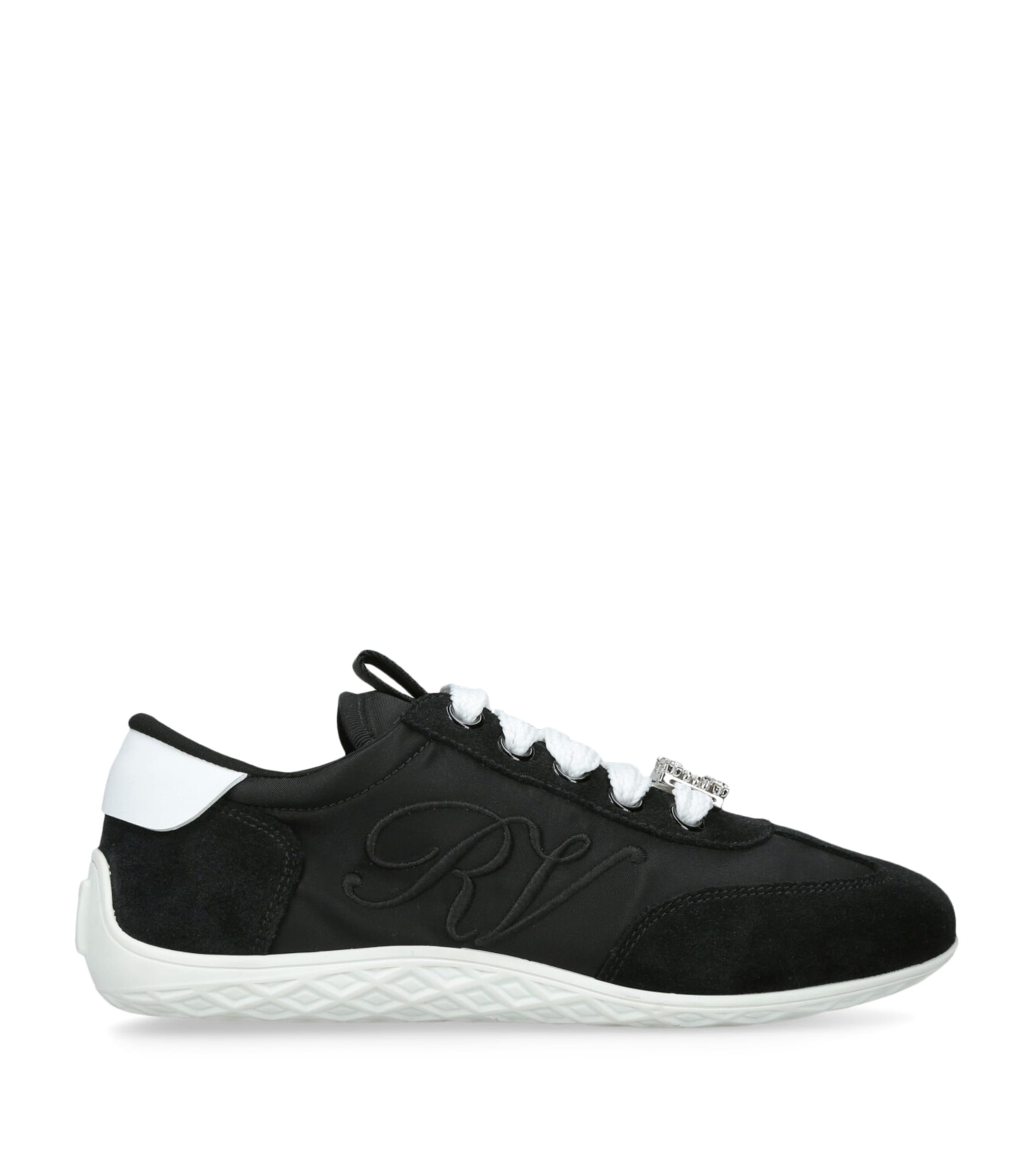 Leather Charms Low-Top Sneakers BLK/WHITE Image 1