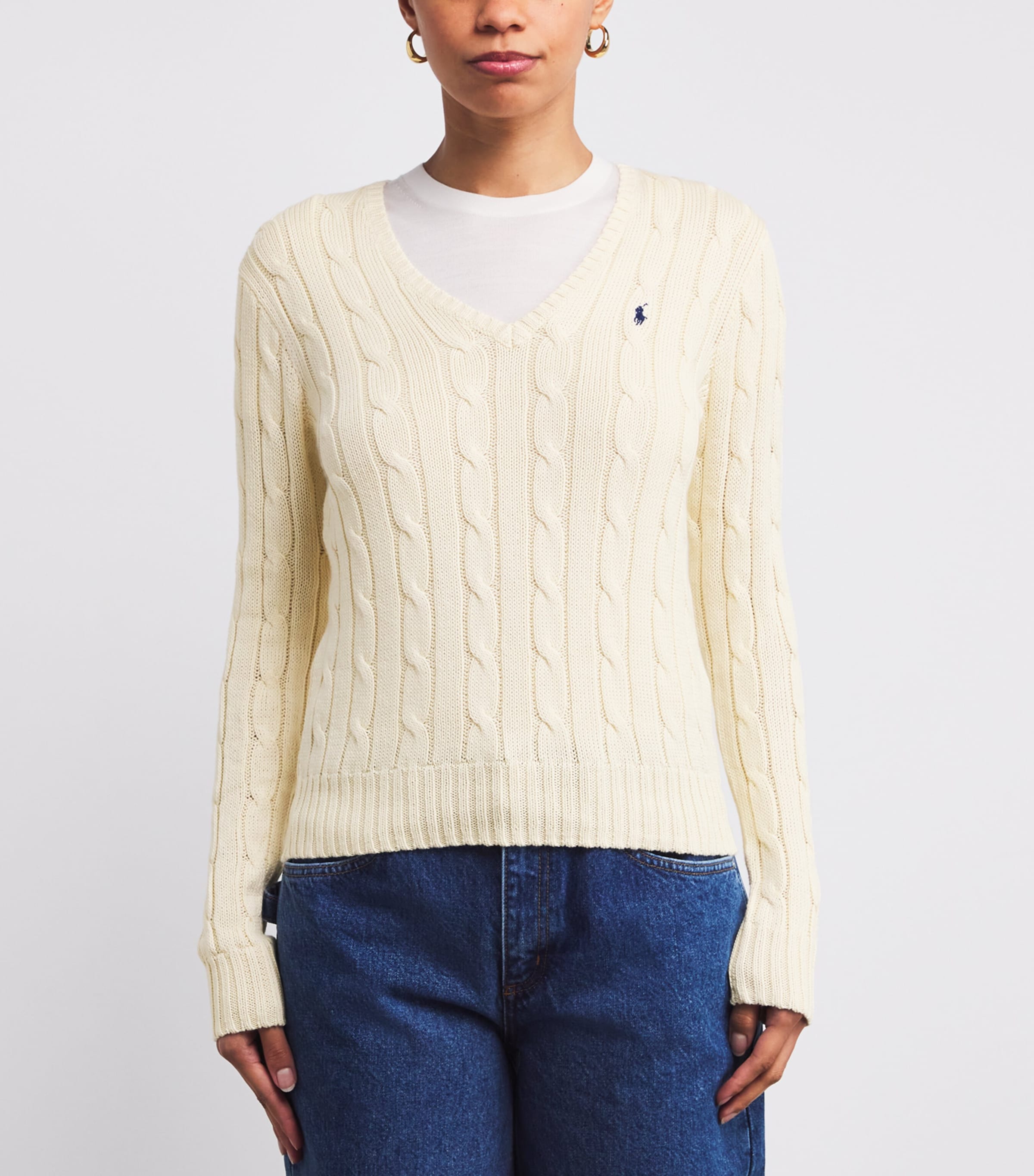 Pima Cotton Kimberly Sweater CREAM Image 3