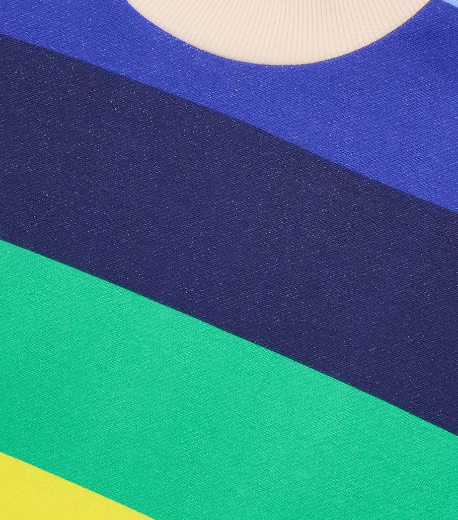 Cotton Stripe Sweatshirt (2-6 Years) BLUE Image 3