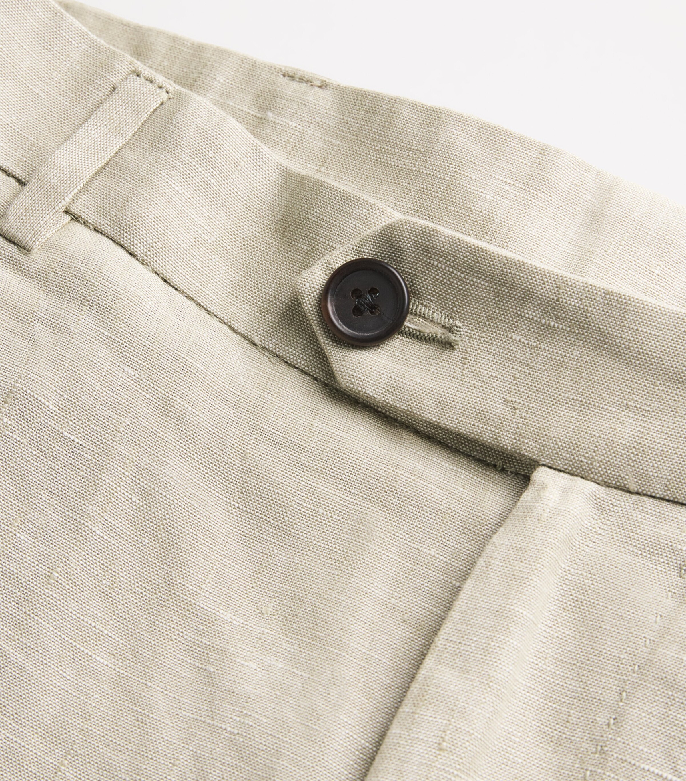 Fioroni Cashmere Mens Linen Shorts Natural Image 5