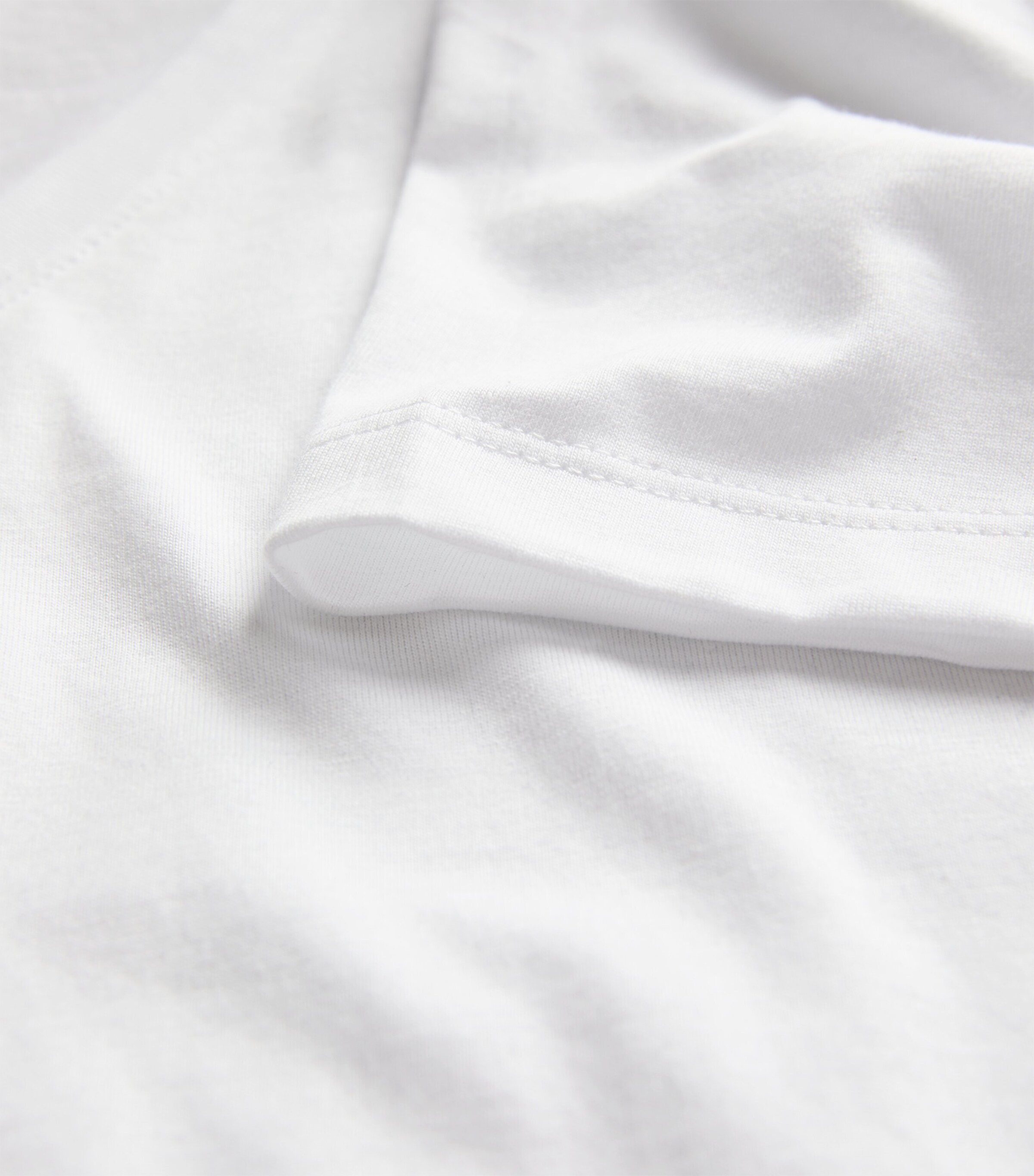 Falke Womens Pima Cotton V-Neck T-Shirt White Image 5