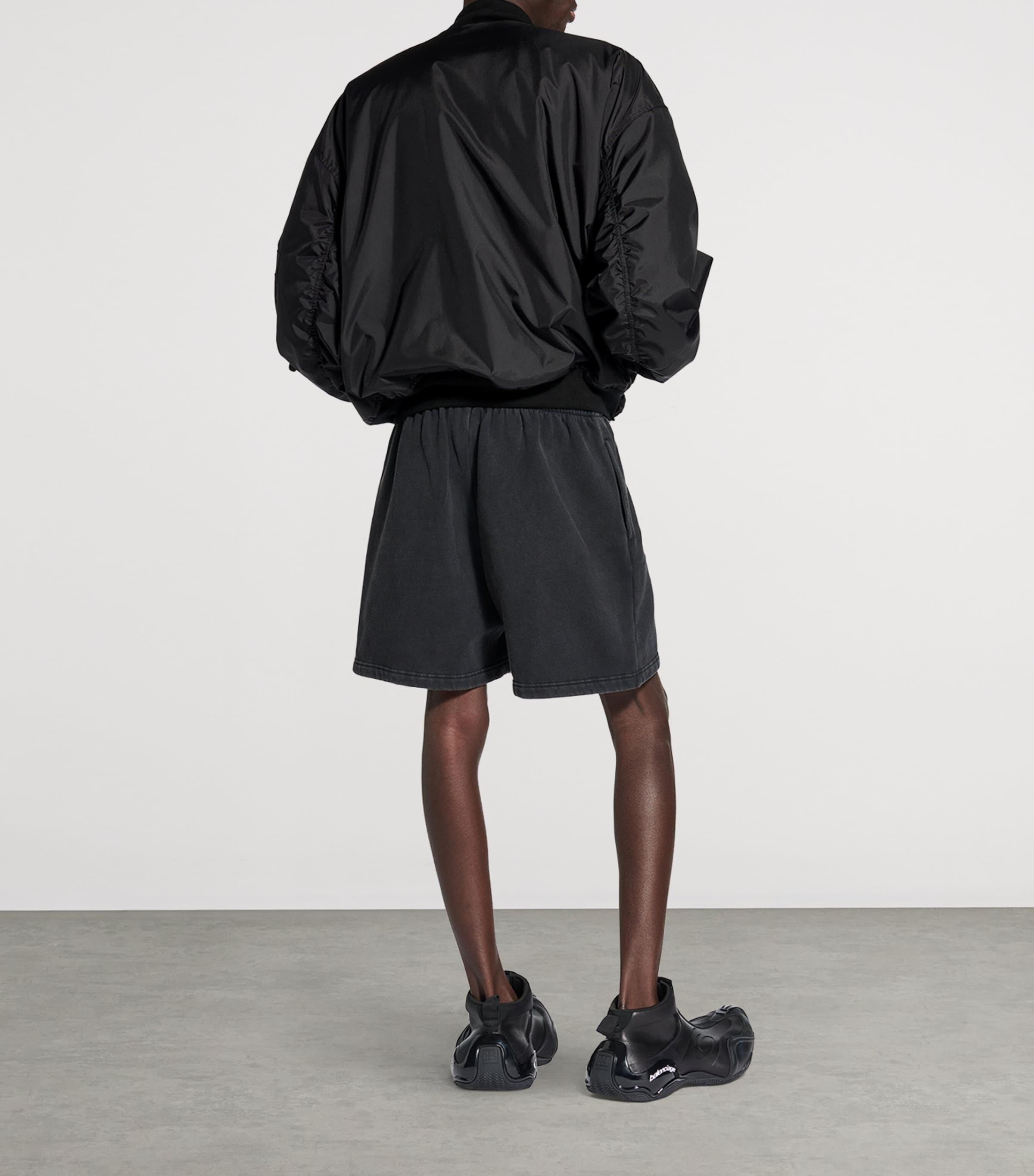 Oversized Cotton Uniform Logo Shorts 1041 Image 5