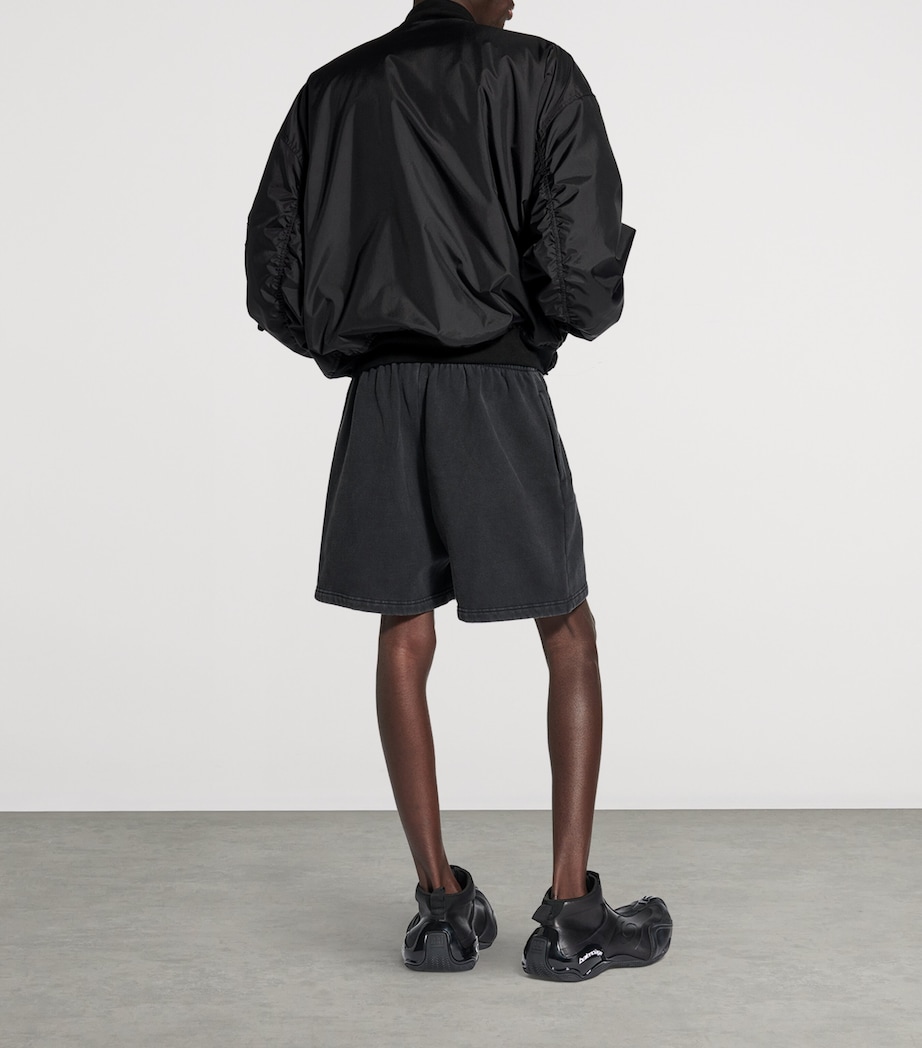 Oversized Cotton Uniform Logo Shorts 1041 Image 5