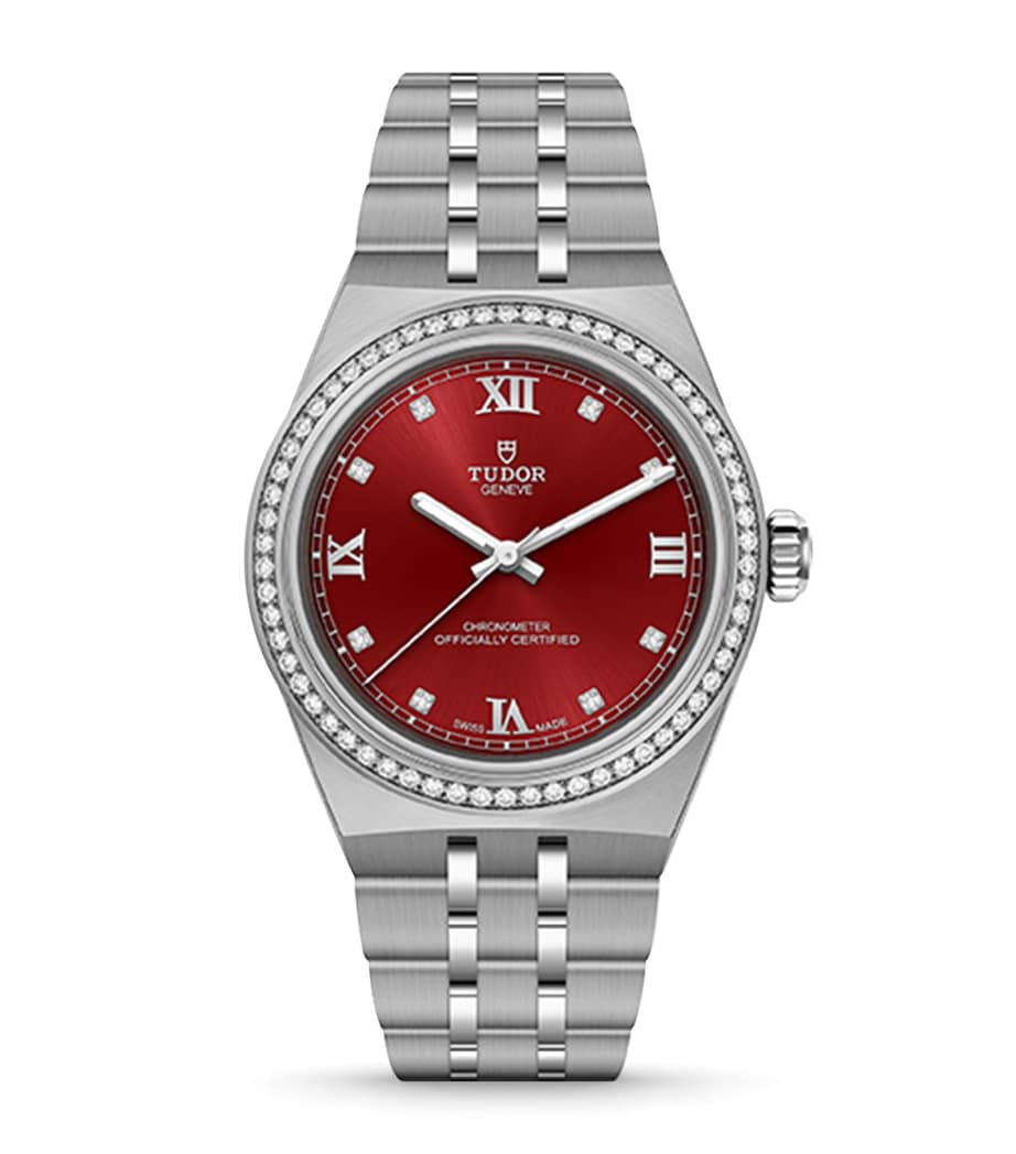 TUDOR Royal Stainless Steel Watch 30mm Red Image 1