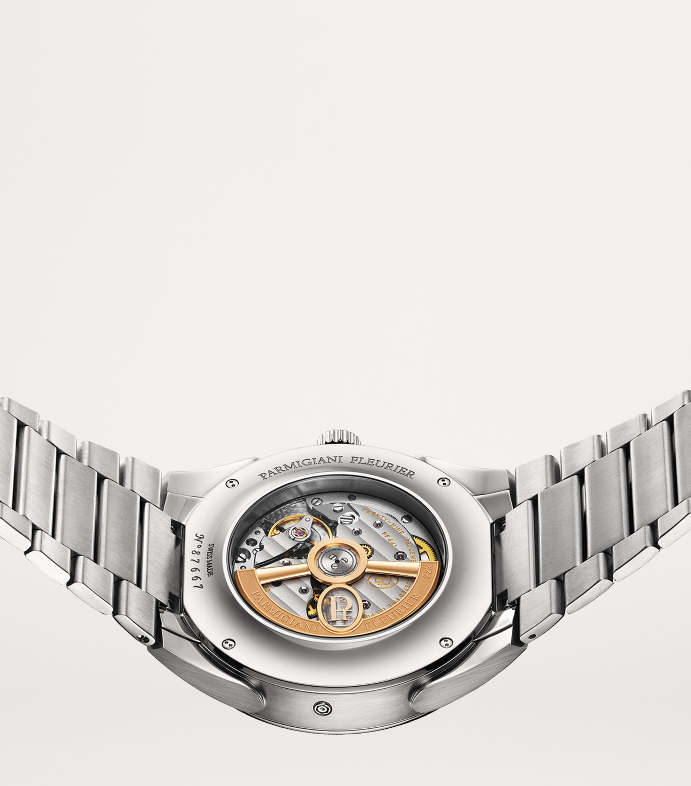 Stainless Steel Tonda PF Xiali Chinese Calendar Watch 42mm RED Image 4