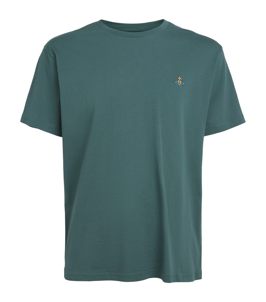 Vivienne Westwood Mens Cotton Orb T-Shirt Woodland Image 1