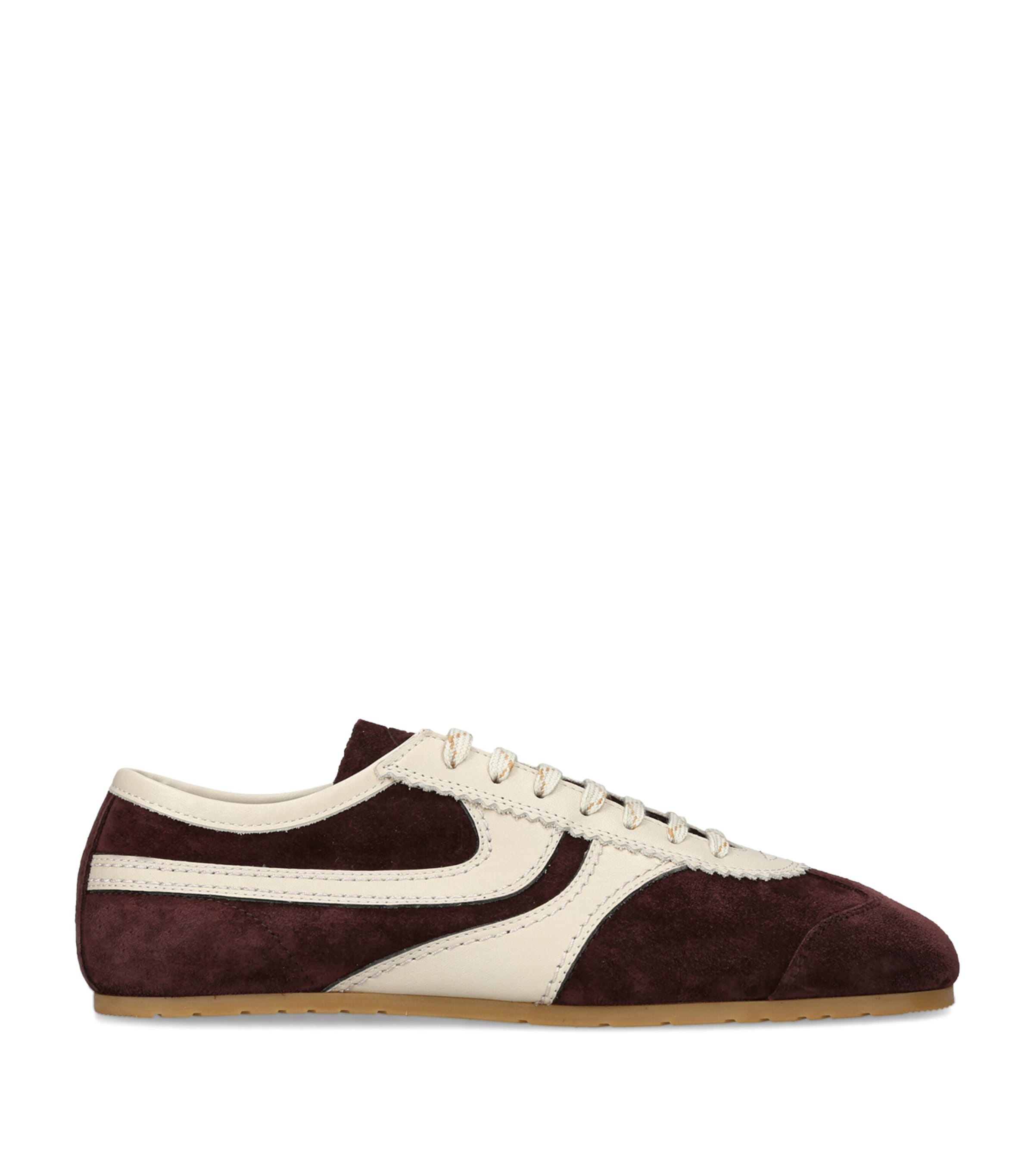 DRIES VAN NOTEN Suede Dustin Sneakers Purple Image 1