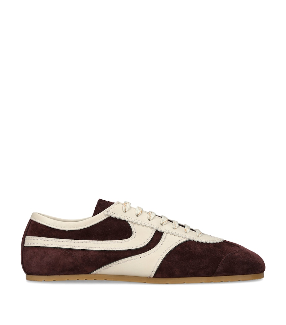 DRIES VAN NOTEN Suede Dustin Sneakers Purple Image 1